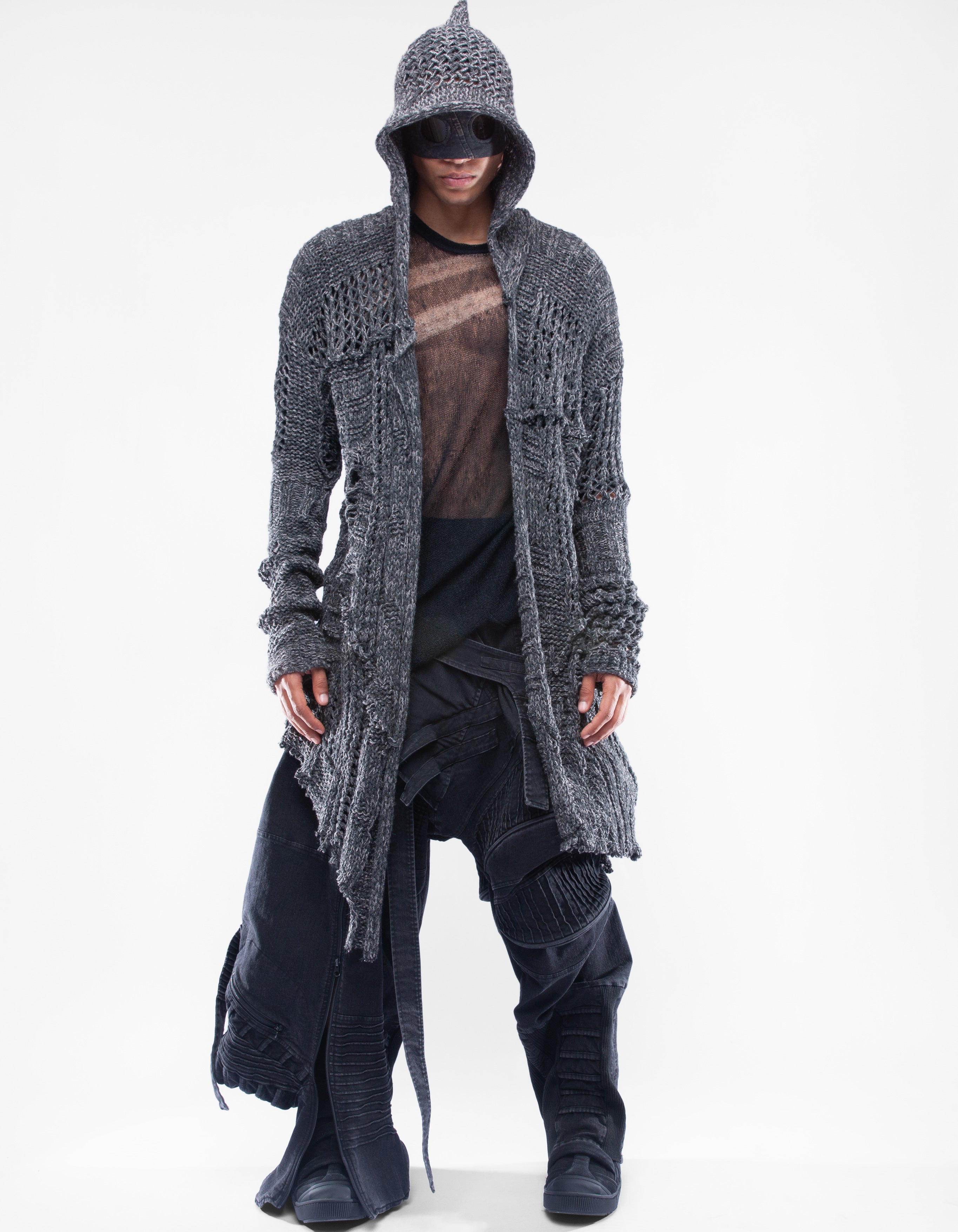 CARDIGAN MESH COMMANDER