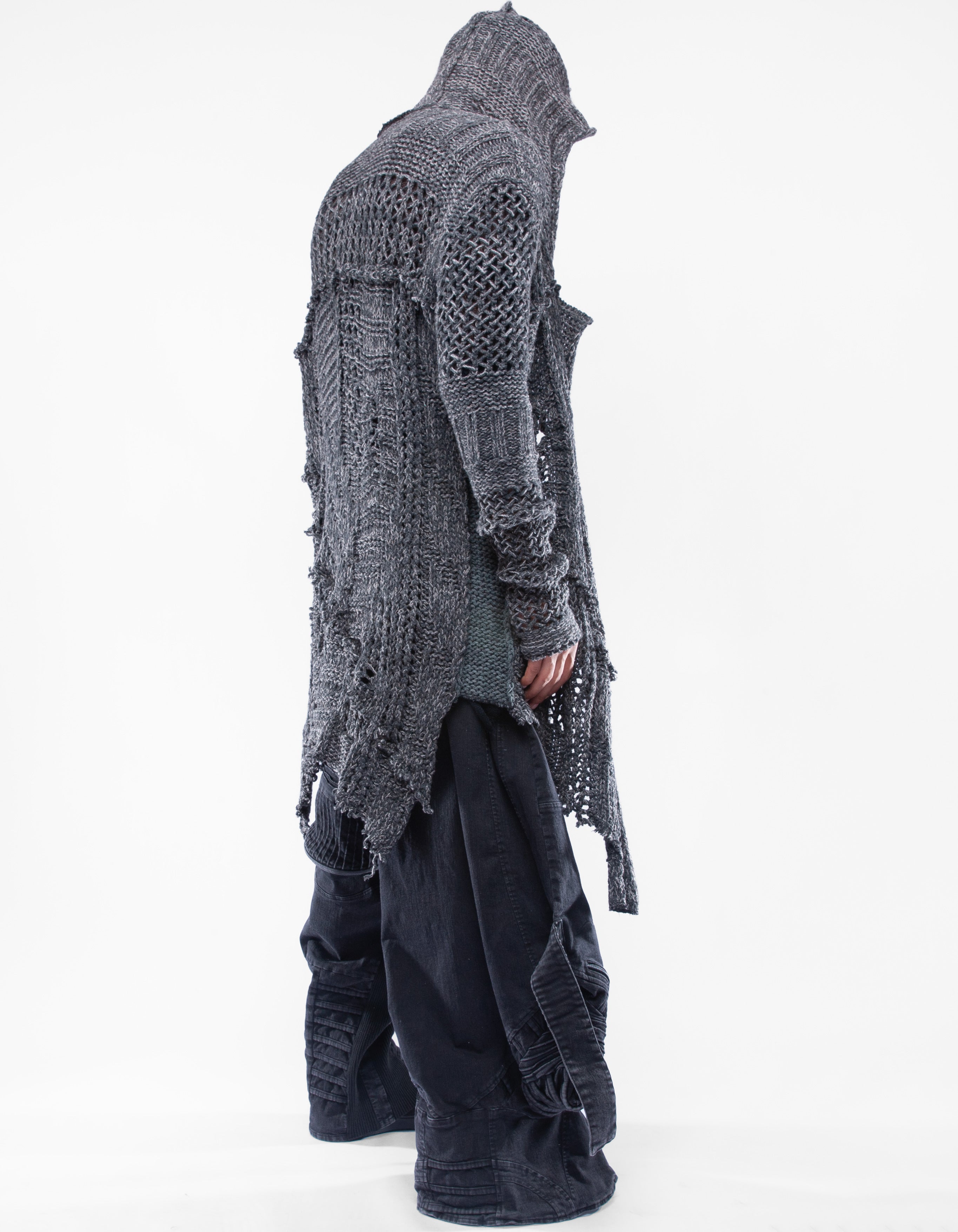 CARDIGAN MESH COMMANDER