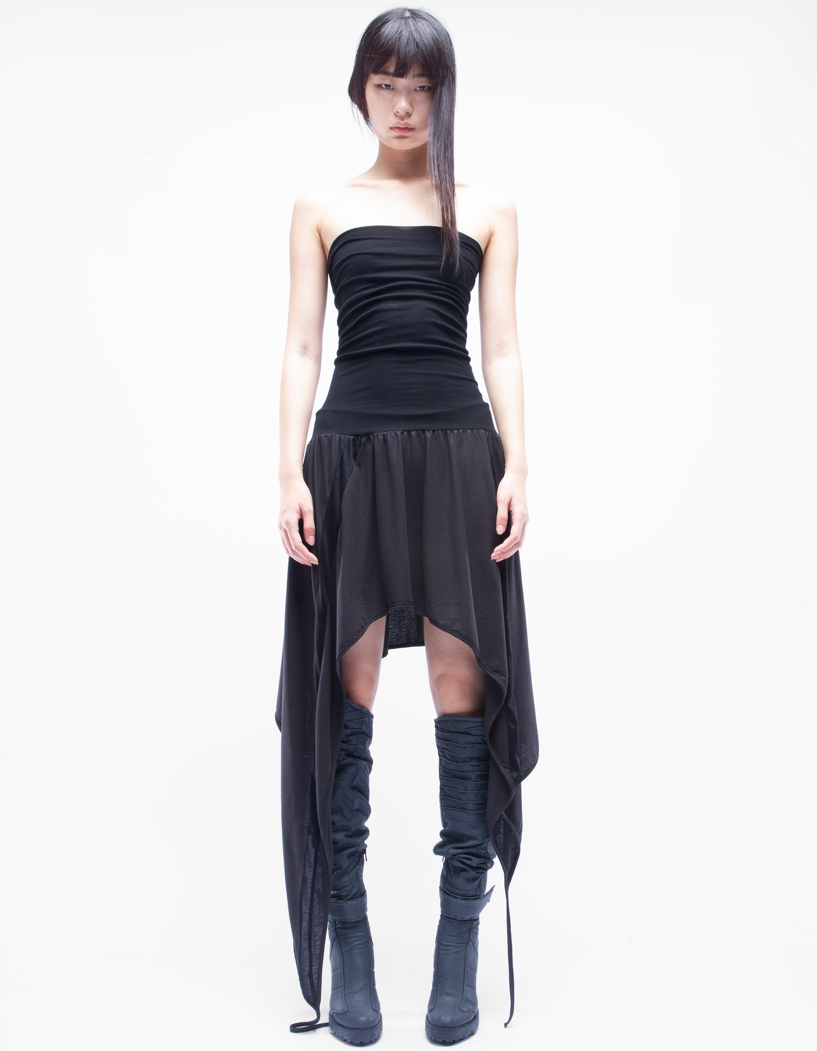 VESTIDO CORTADO ÓNIX