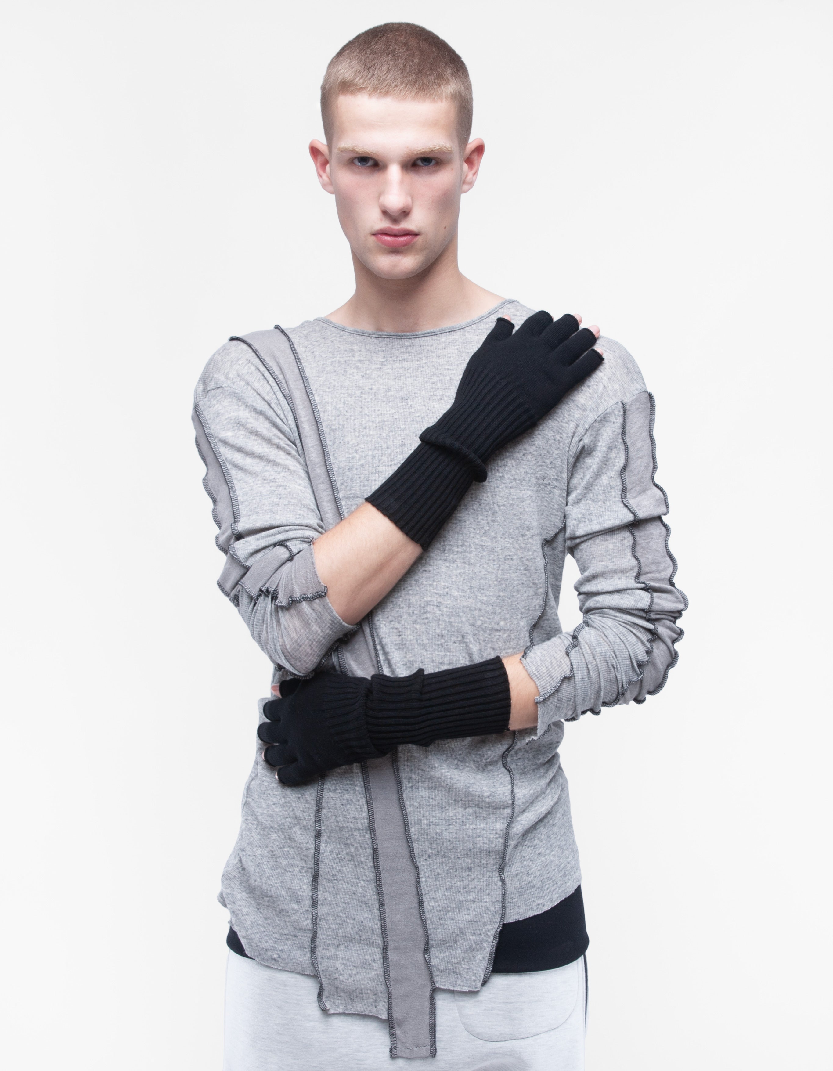 HANDSCHUHE FINGER SCHWARZ M