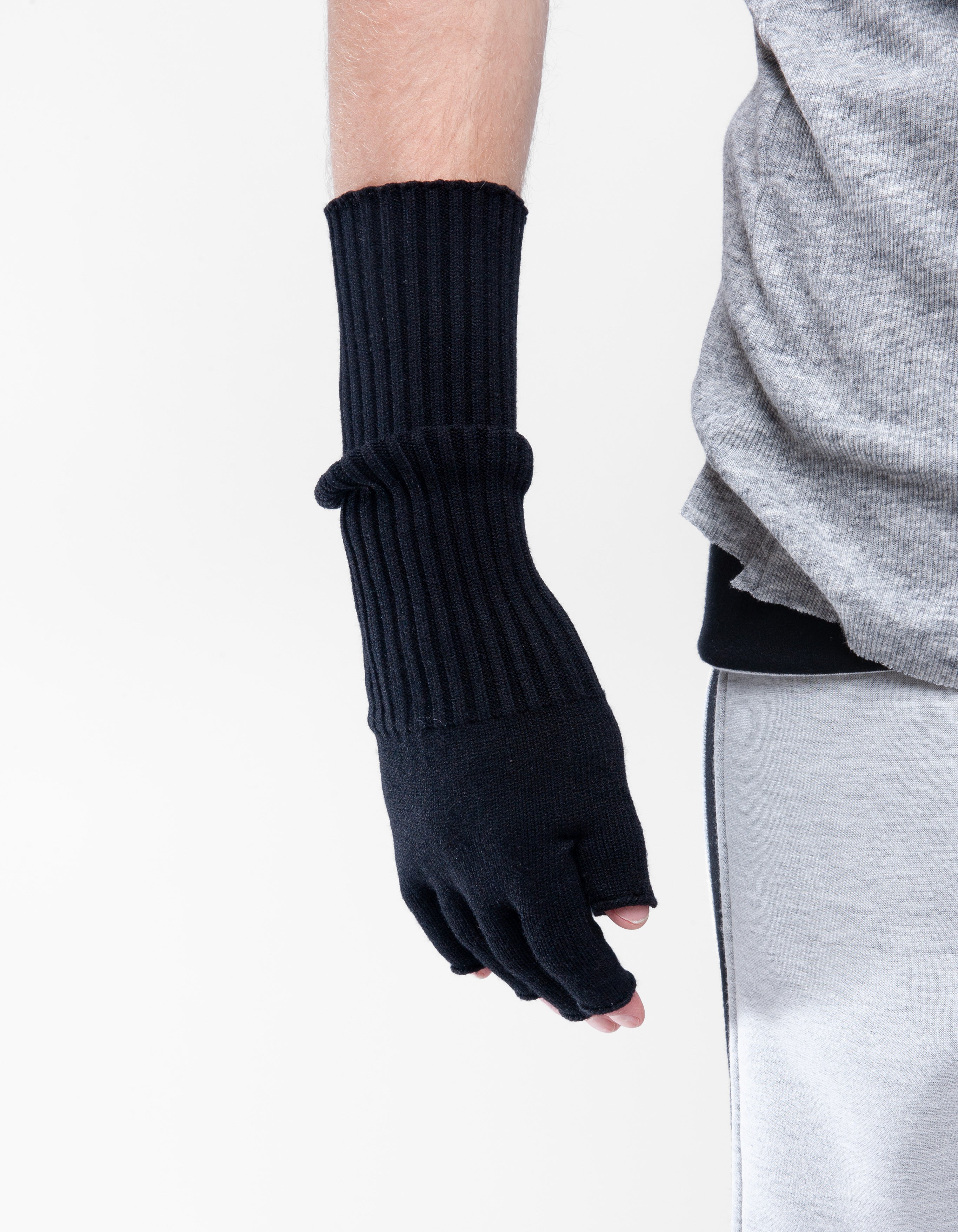HANDSCHUHE FINGER SCHWARZ M