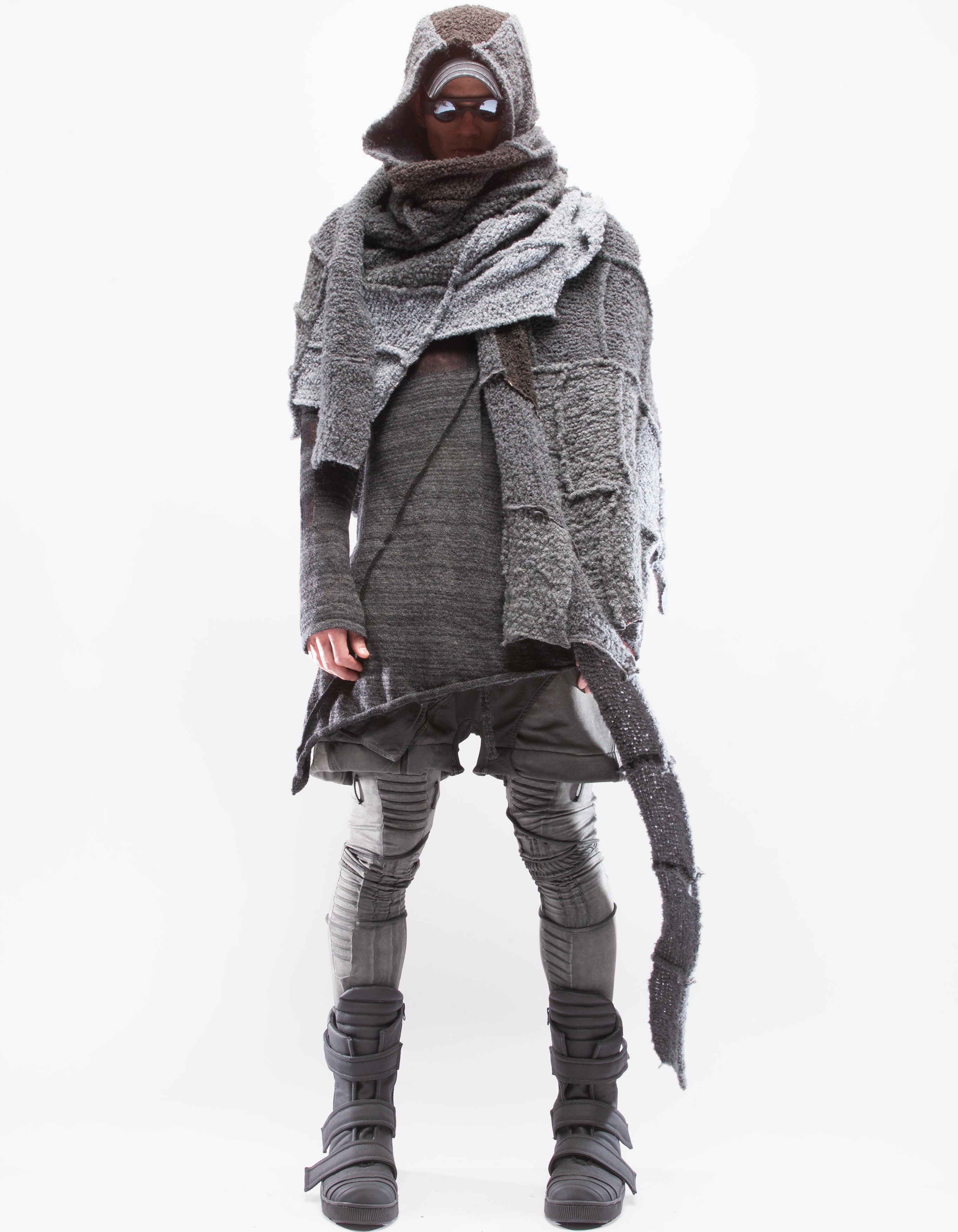 SHAWL HOOD UNION GREY