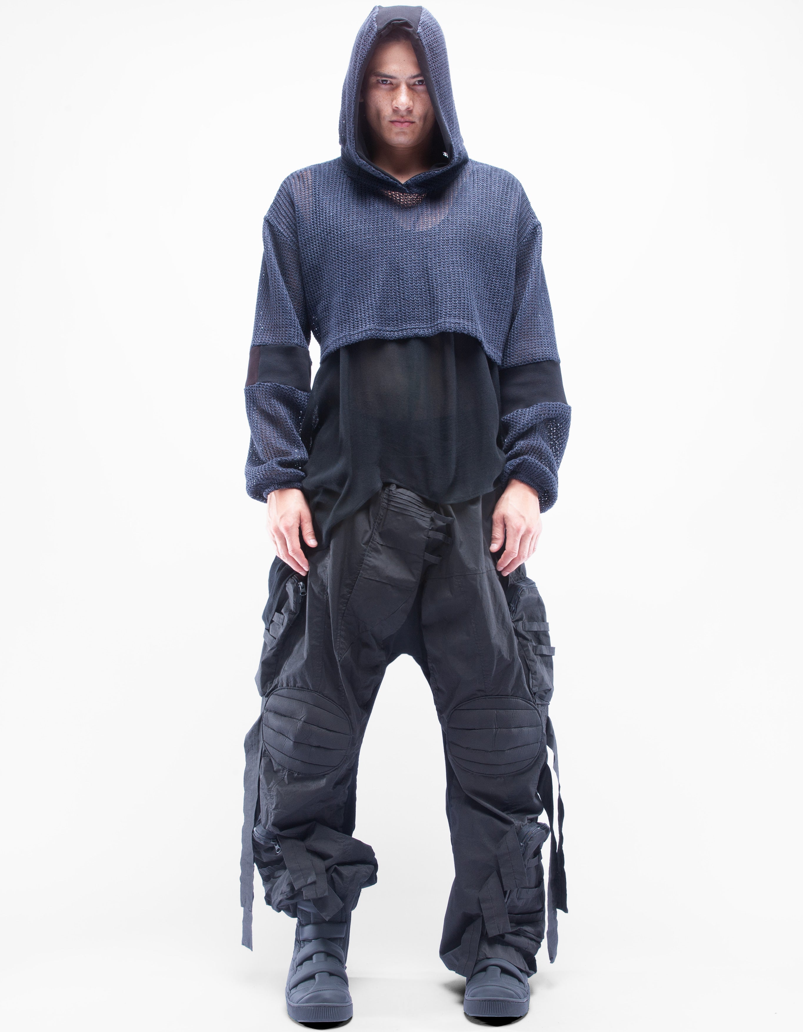 KURZER HOODY WEBEN SPRUNG M