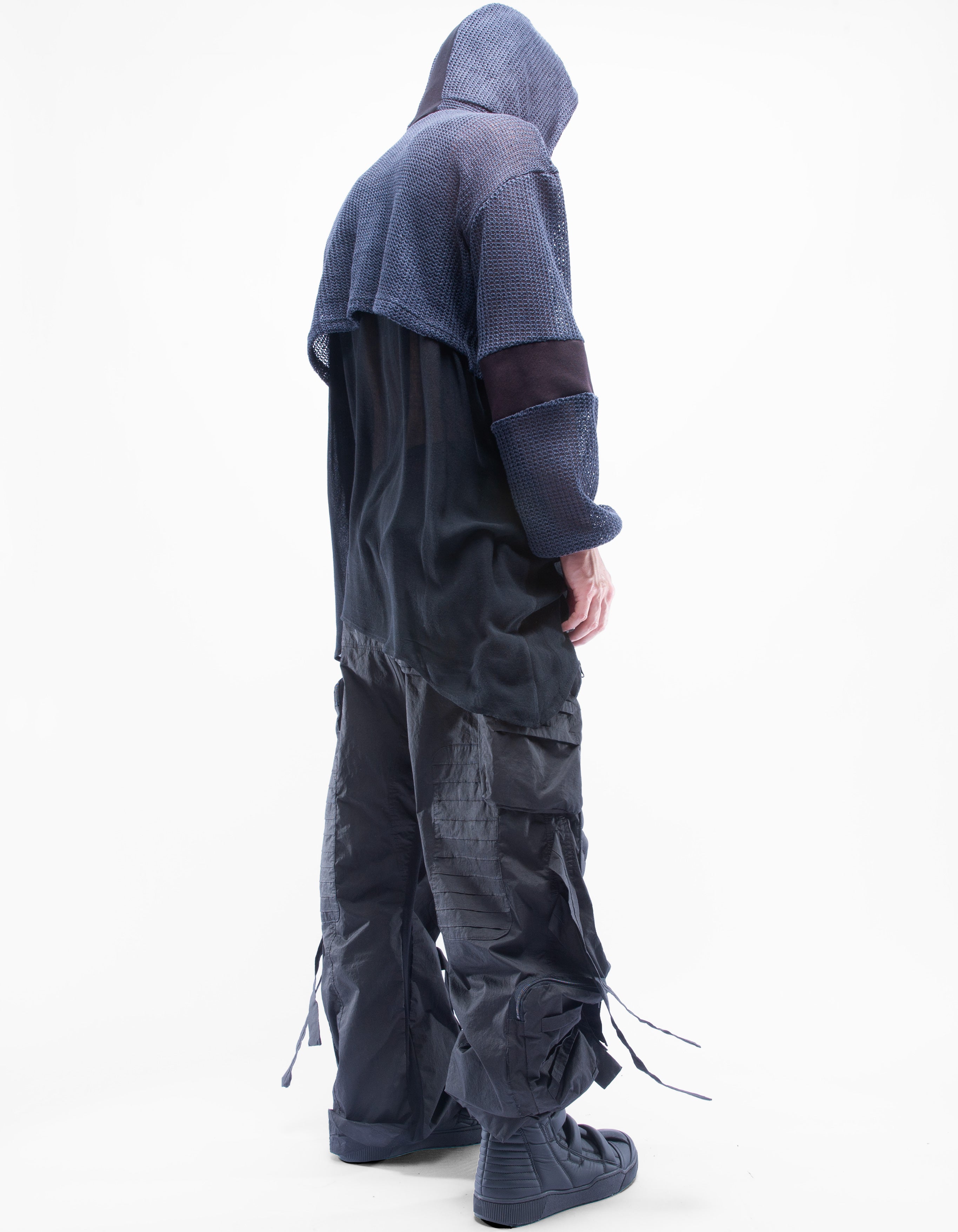 KURZER HOODY WEBEN SPRUNG M