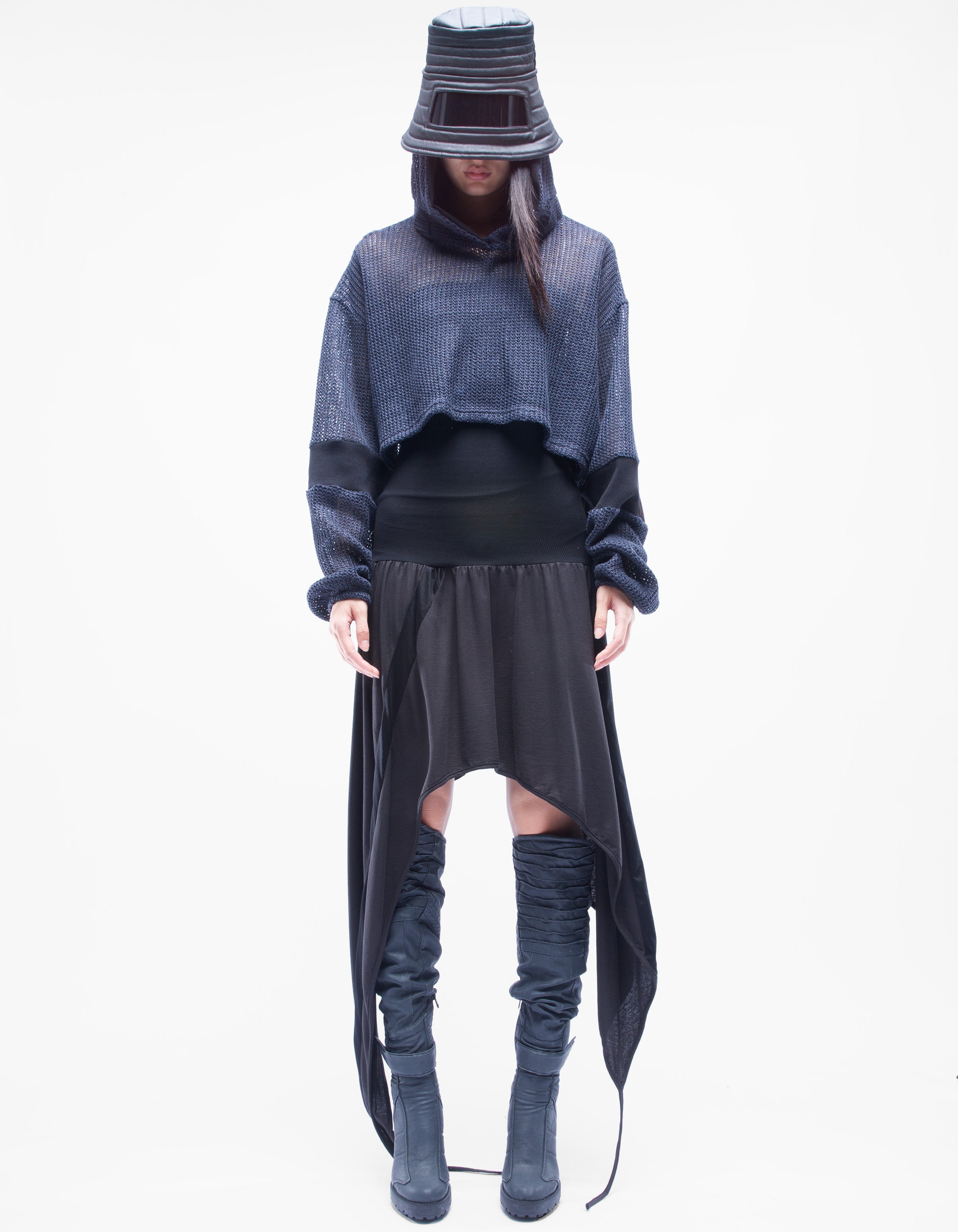 SUDADERA CORTA DE TEJIDO LEAP W
