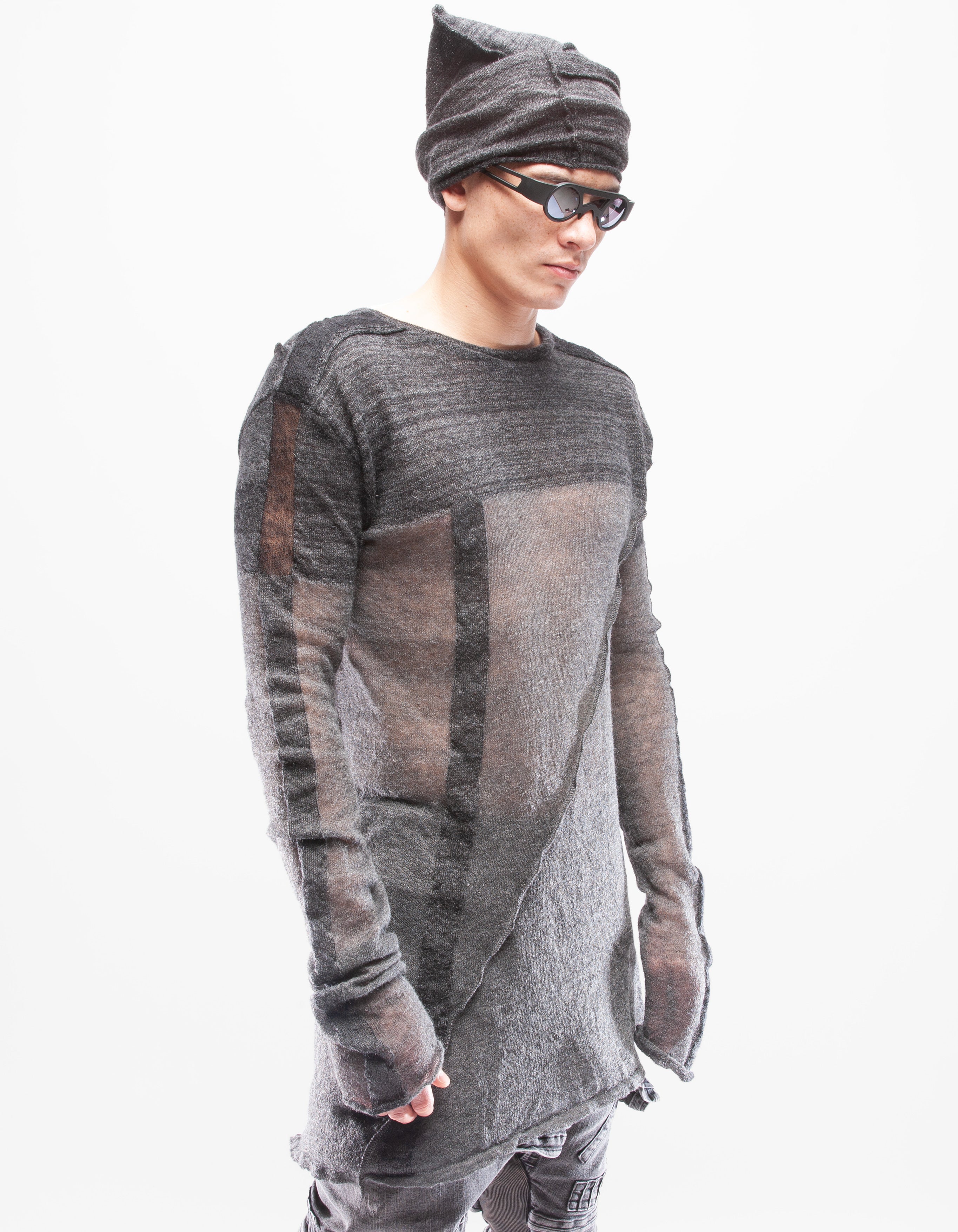 TOP GRIS ABRIGO