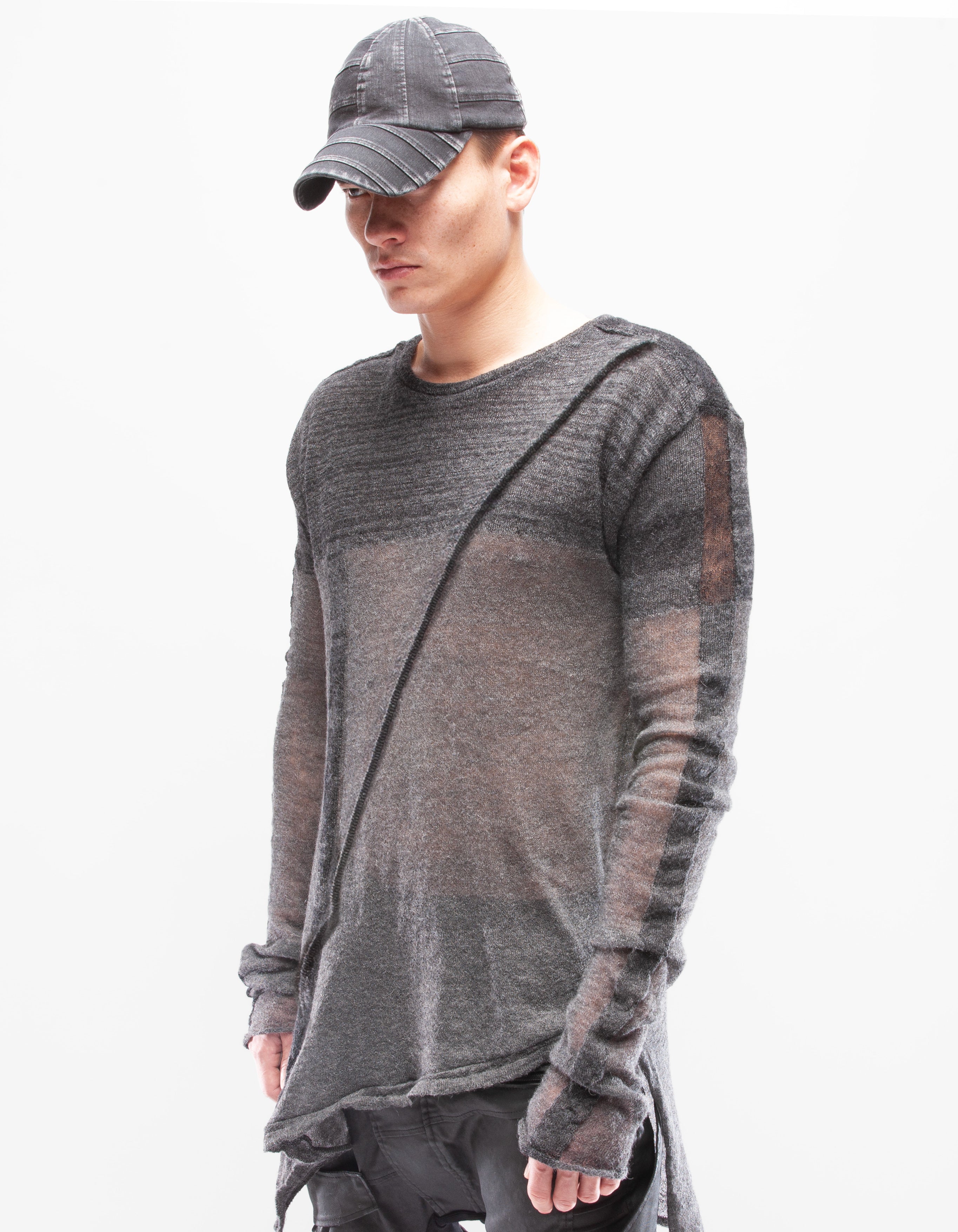 TOP GRIS ABRIGO