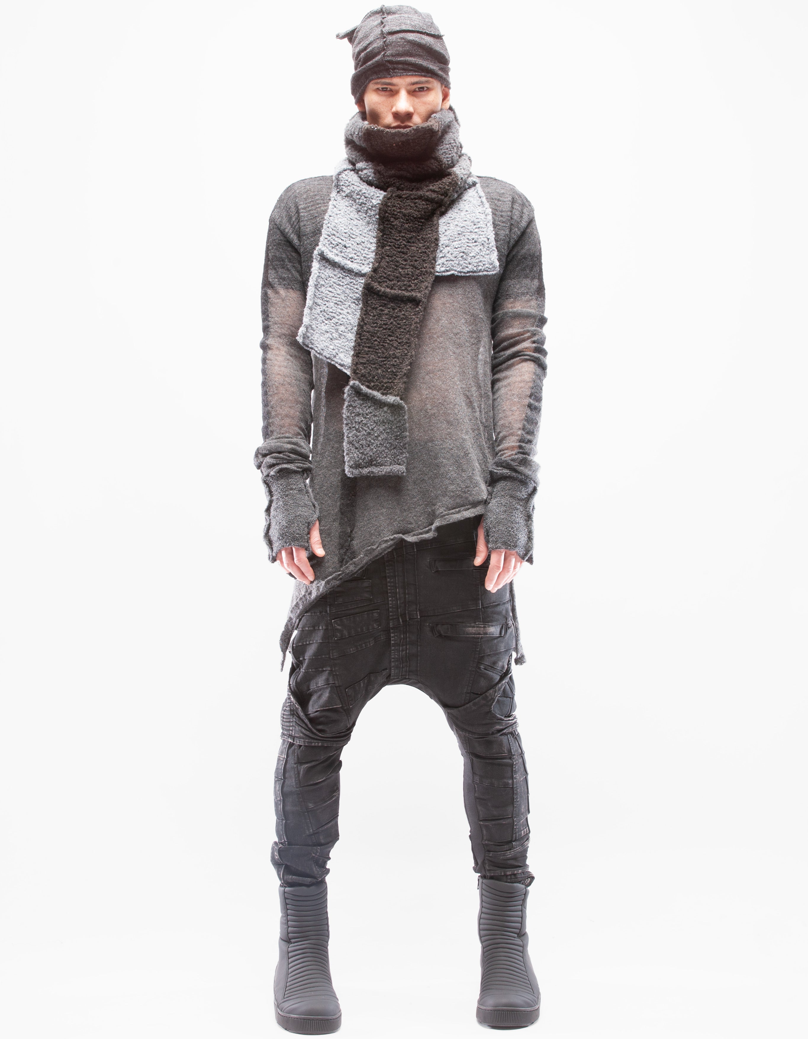 TOP GRIS ABRIGO