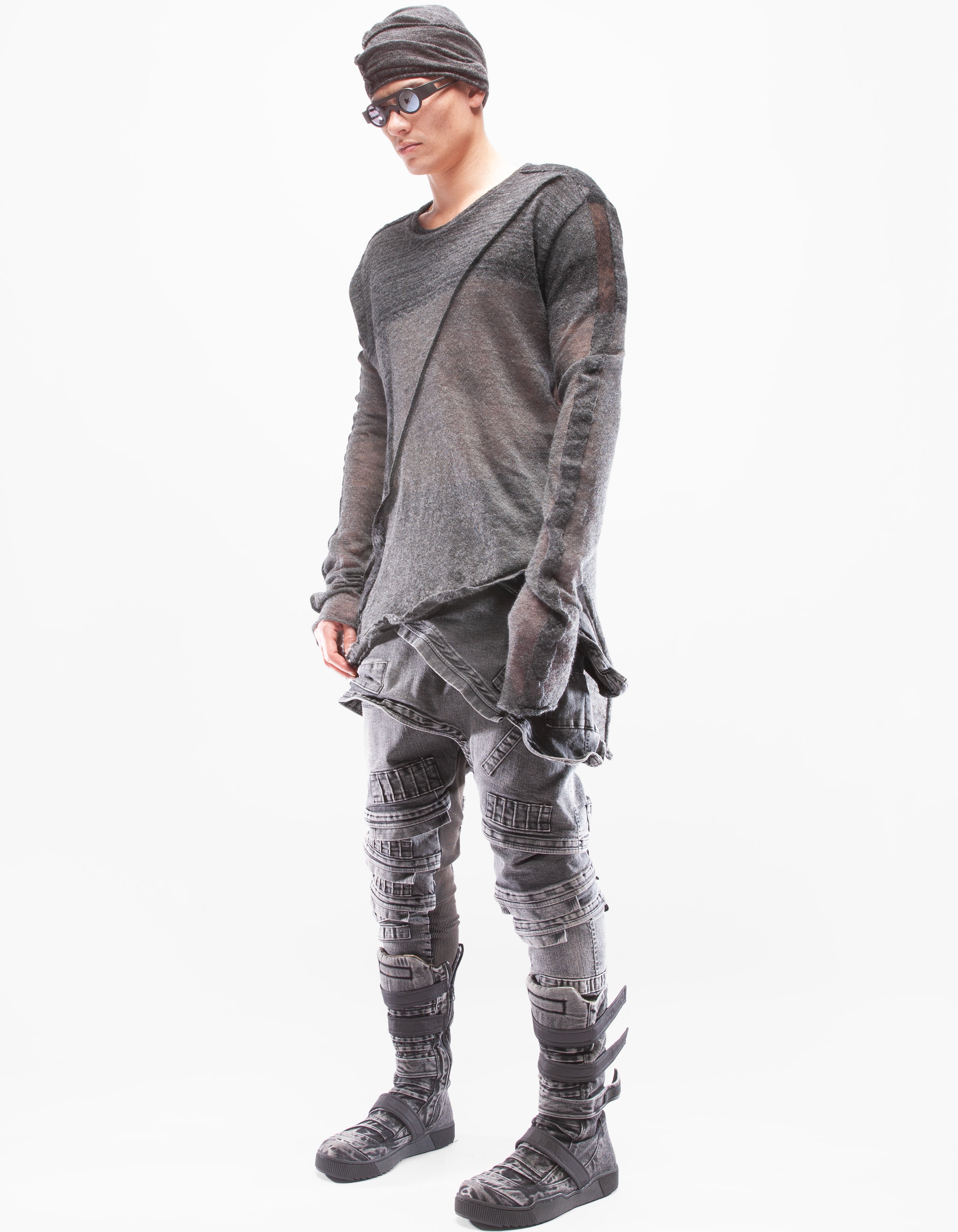 TOP GRIS ABRIGO