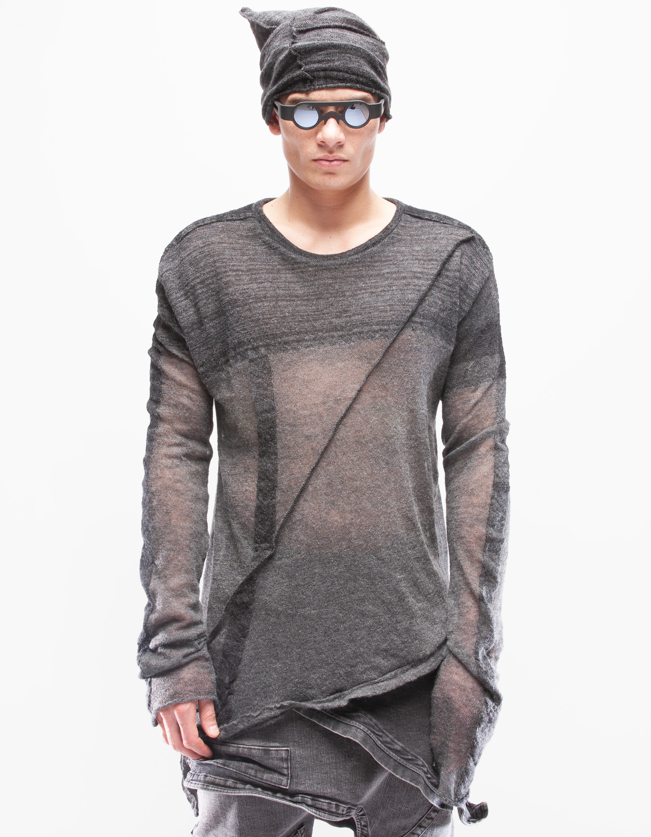 TOP GRIS ABRIGO