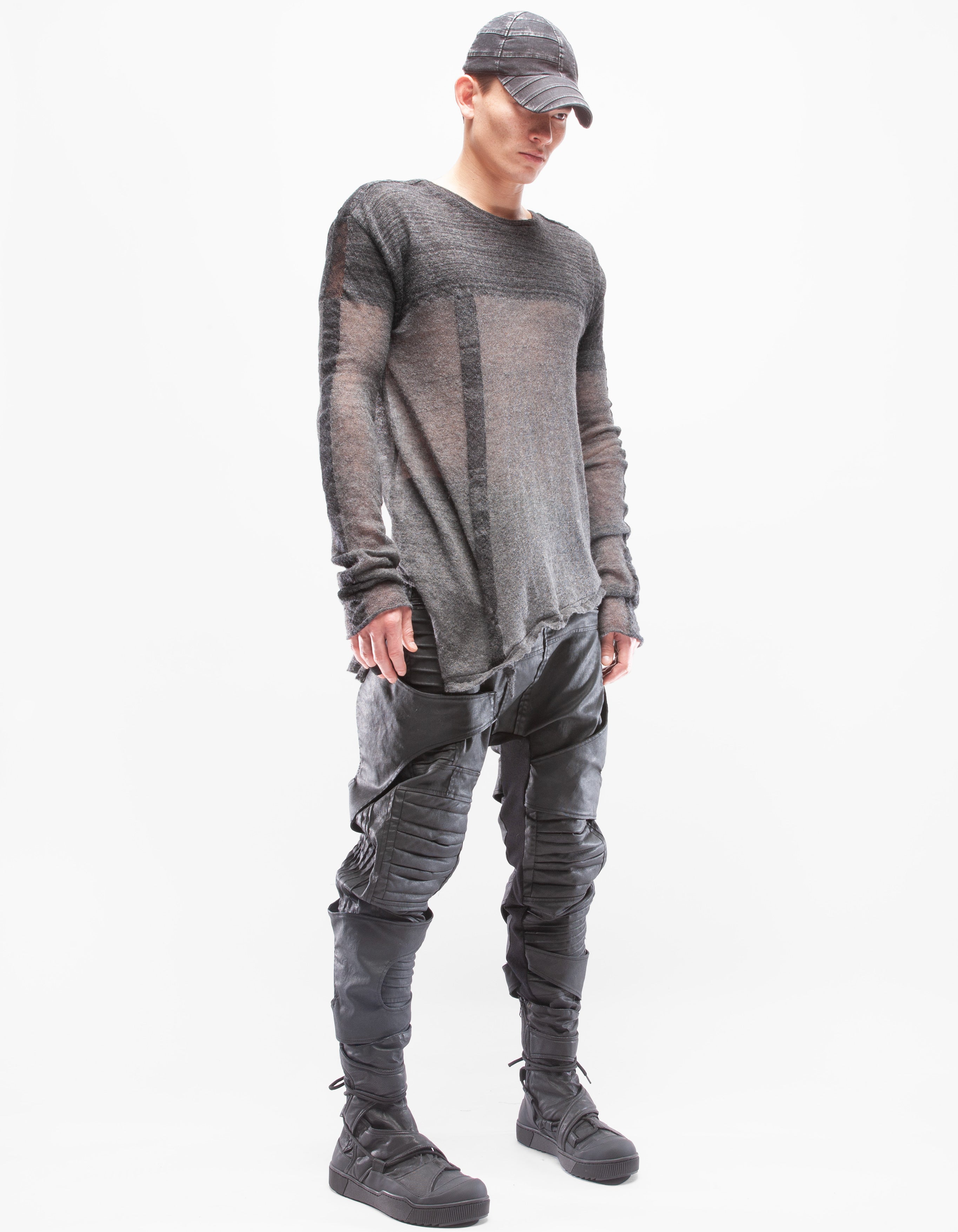 TOP GRIS ABRIGO