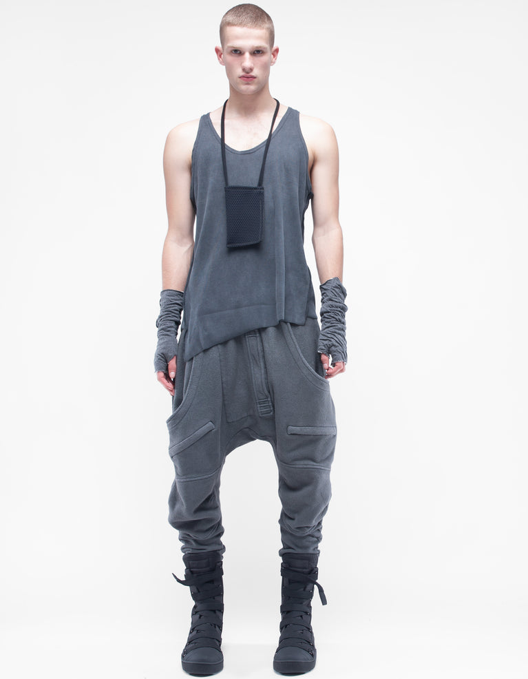 GILET A COSTINE GRIGIO