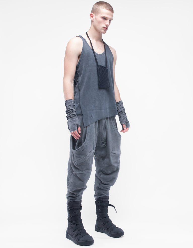 GILET A COSTINE GRIGIO