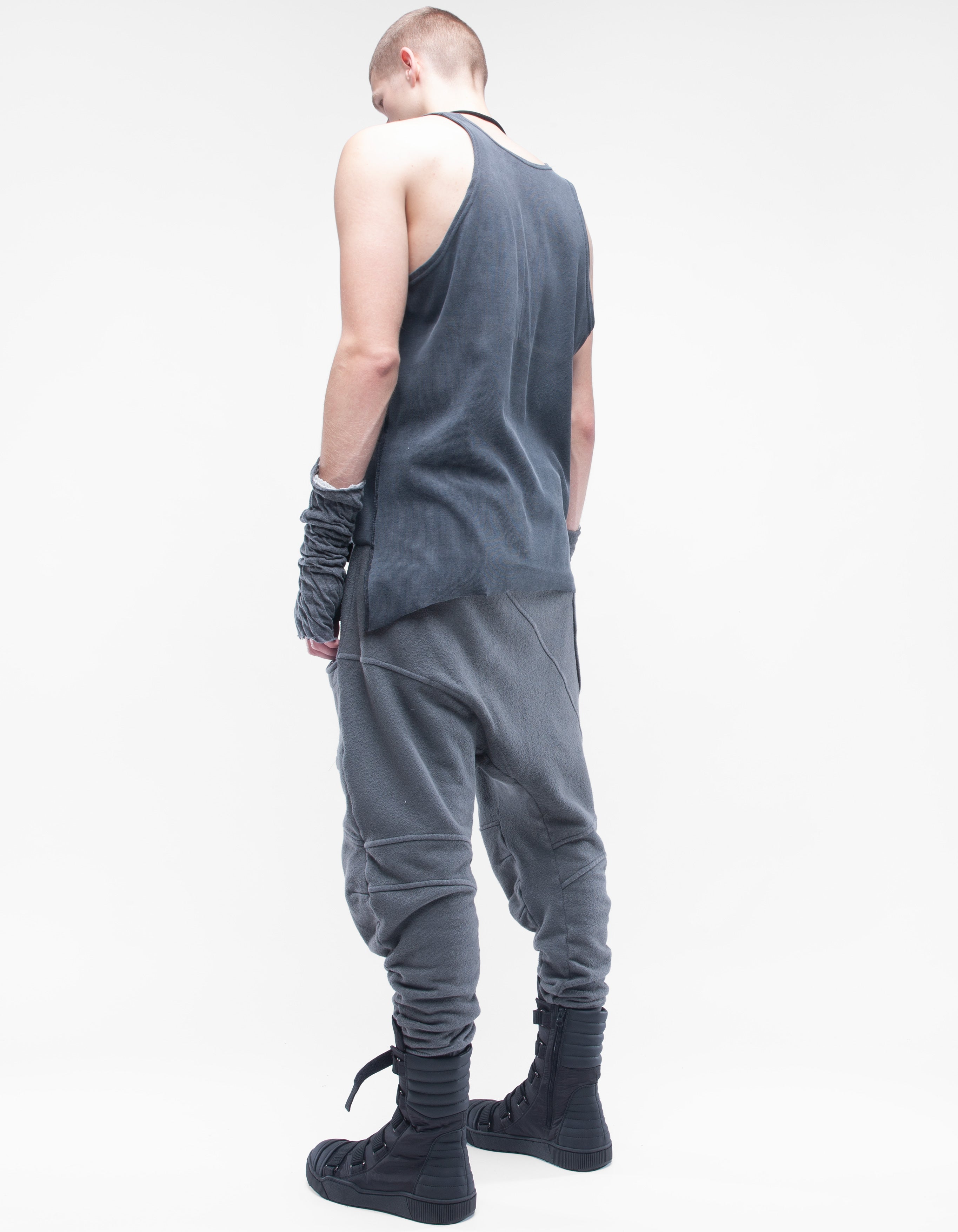 GILET A COSTINE GRIGIO