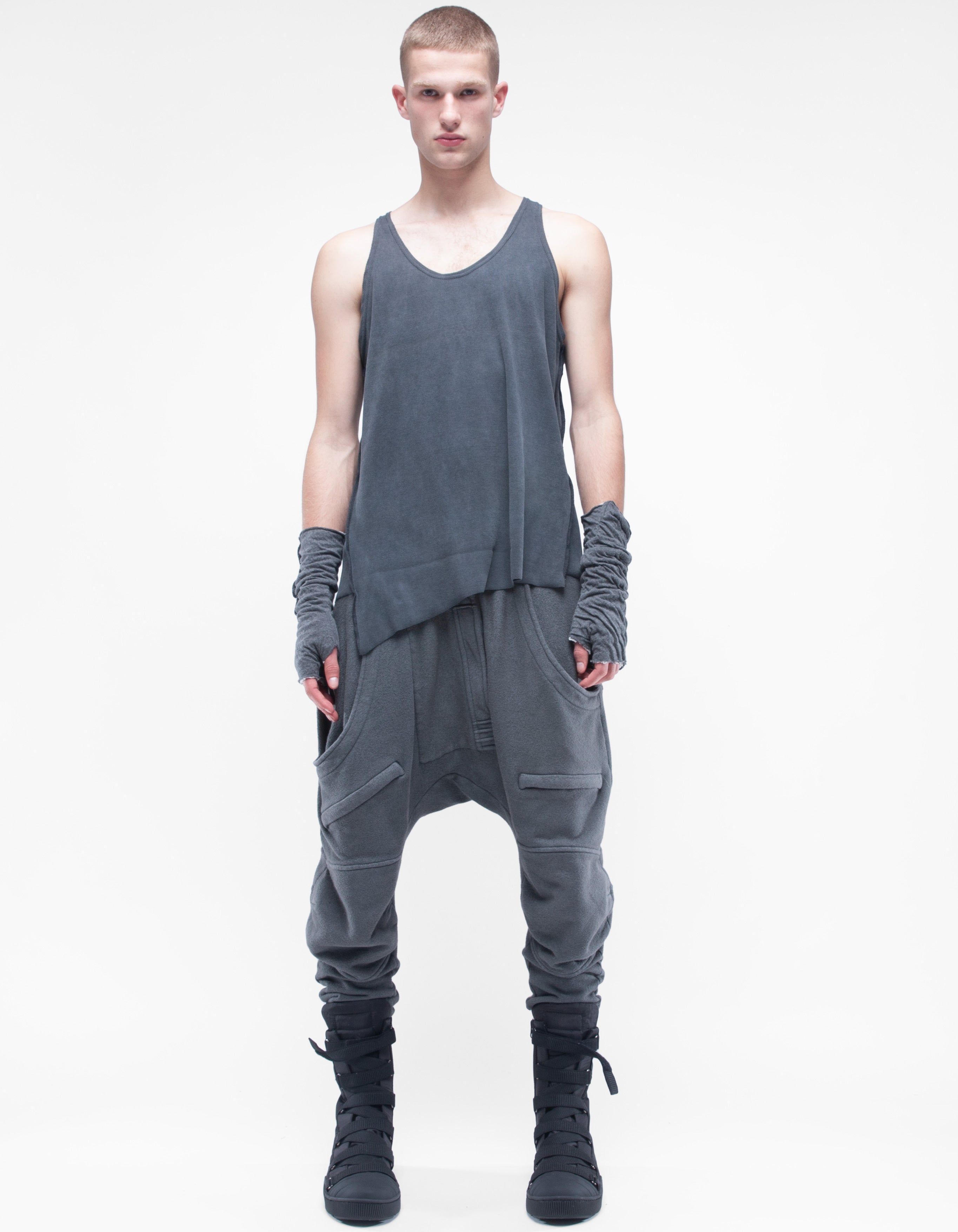 GILET A COSTINE GRIGIO