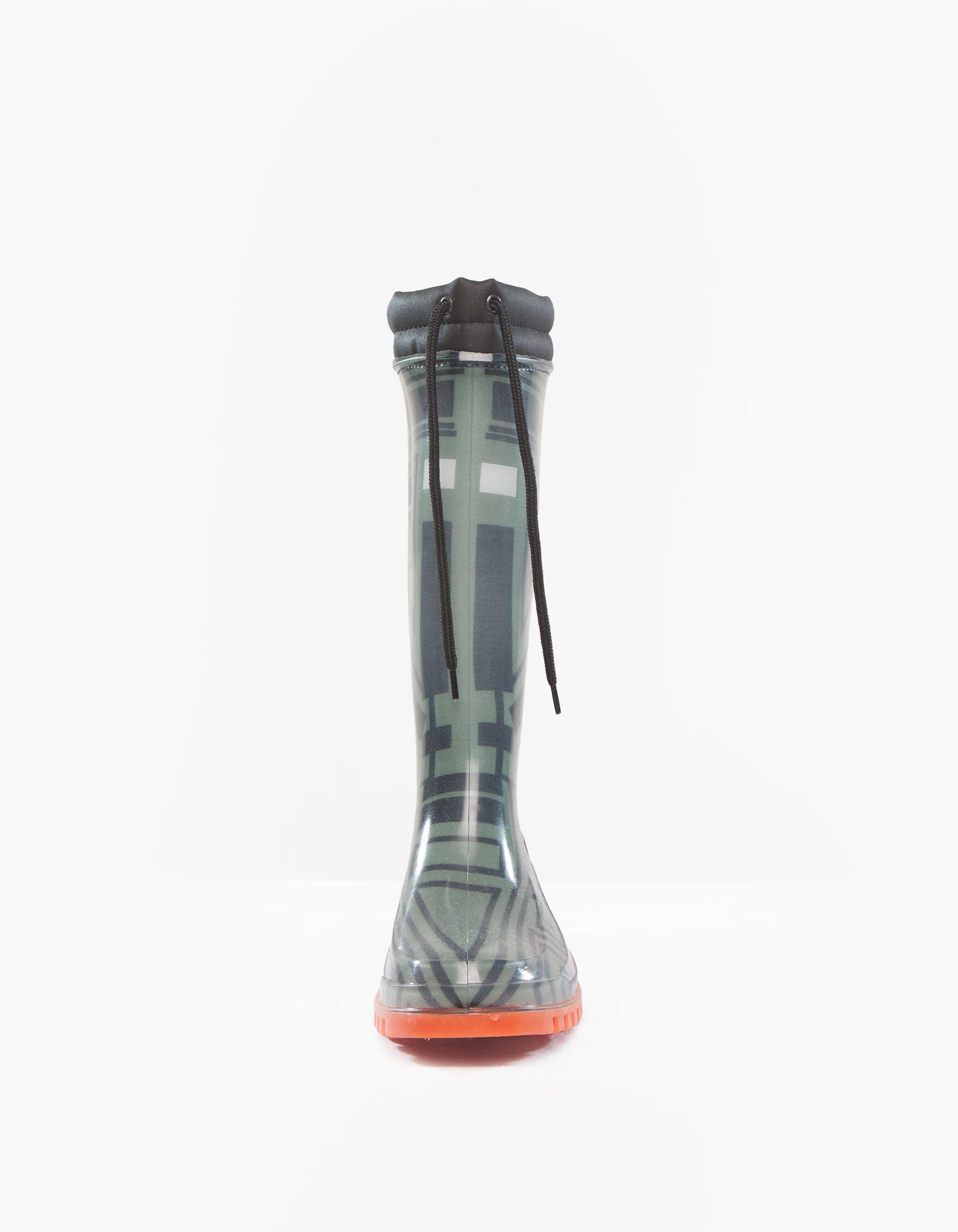 DEMOBAZA GUMMISTIEFEL STRUKTUR GRÜN 01 W