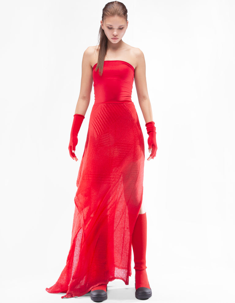 VESTIDO CORTADO VIBRANTE