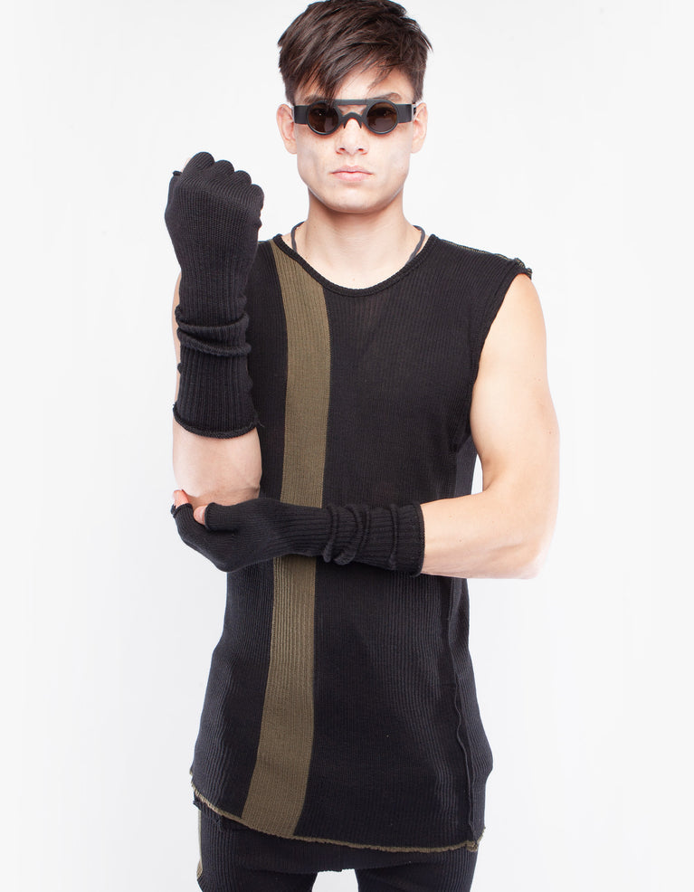 HANDSCHUHE FINGER SCHWARZ M