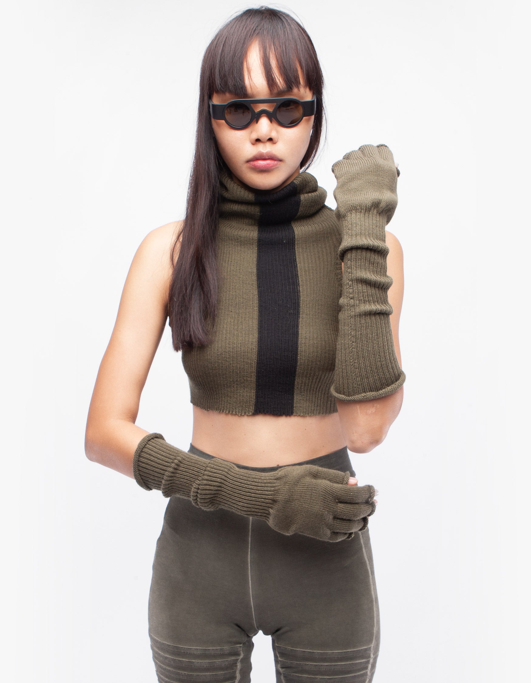 HANDSCHUHE FINGER ERDE W