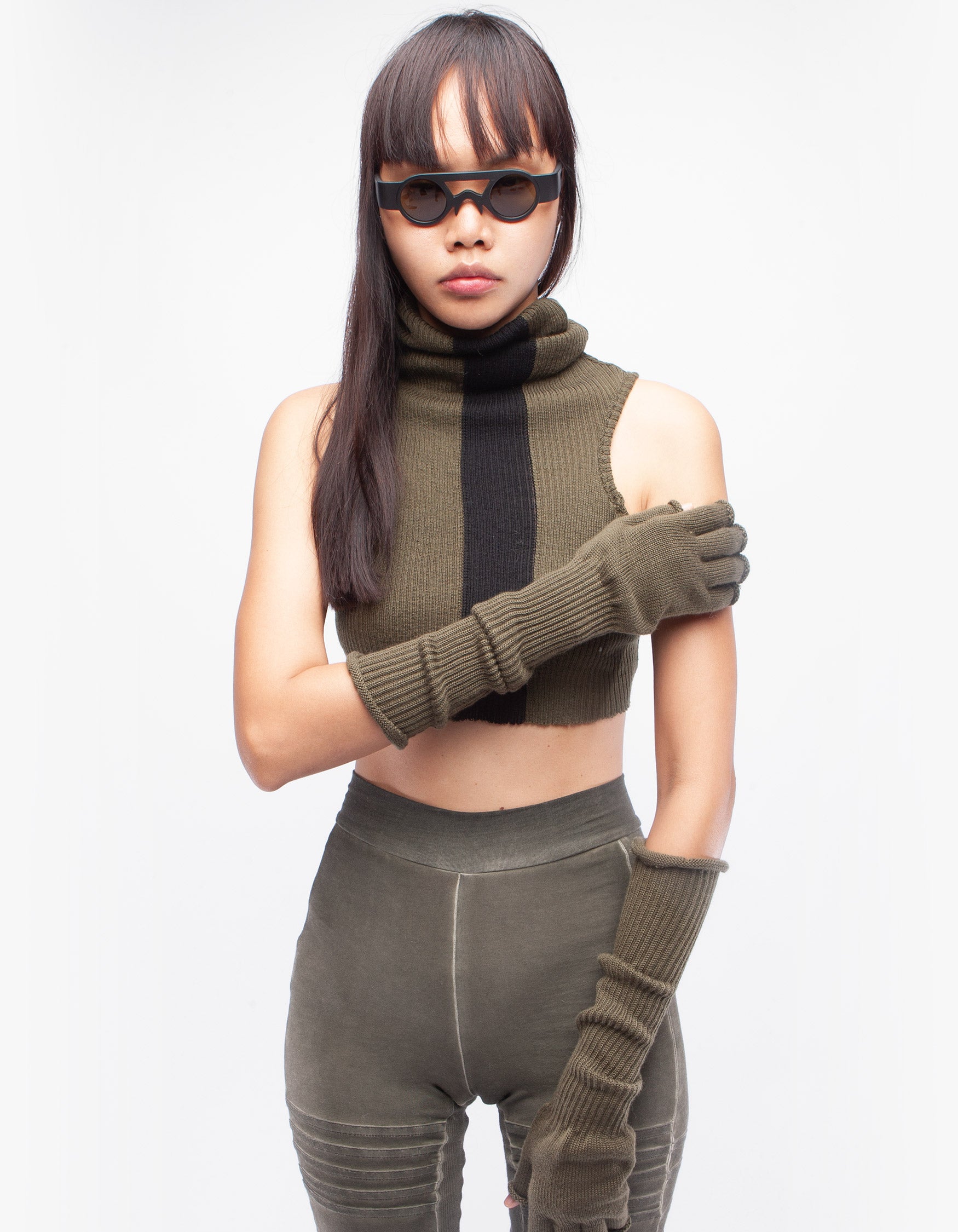 HANDSCHUHE FINGER ERDE W