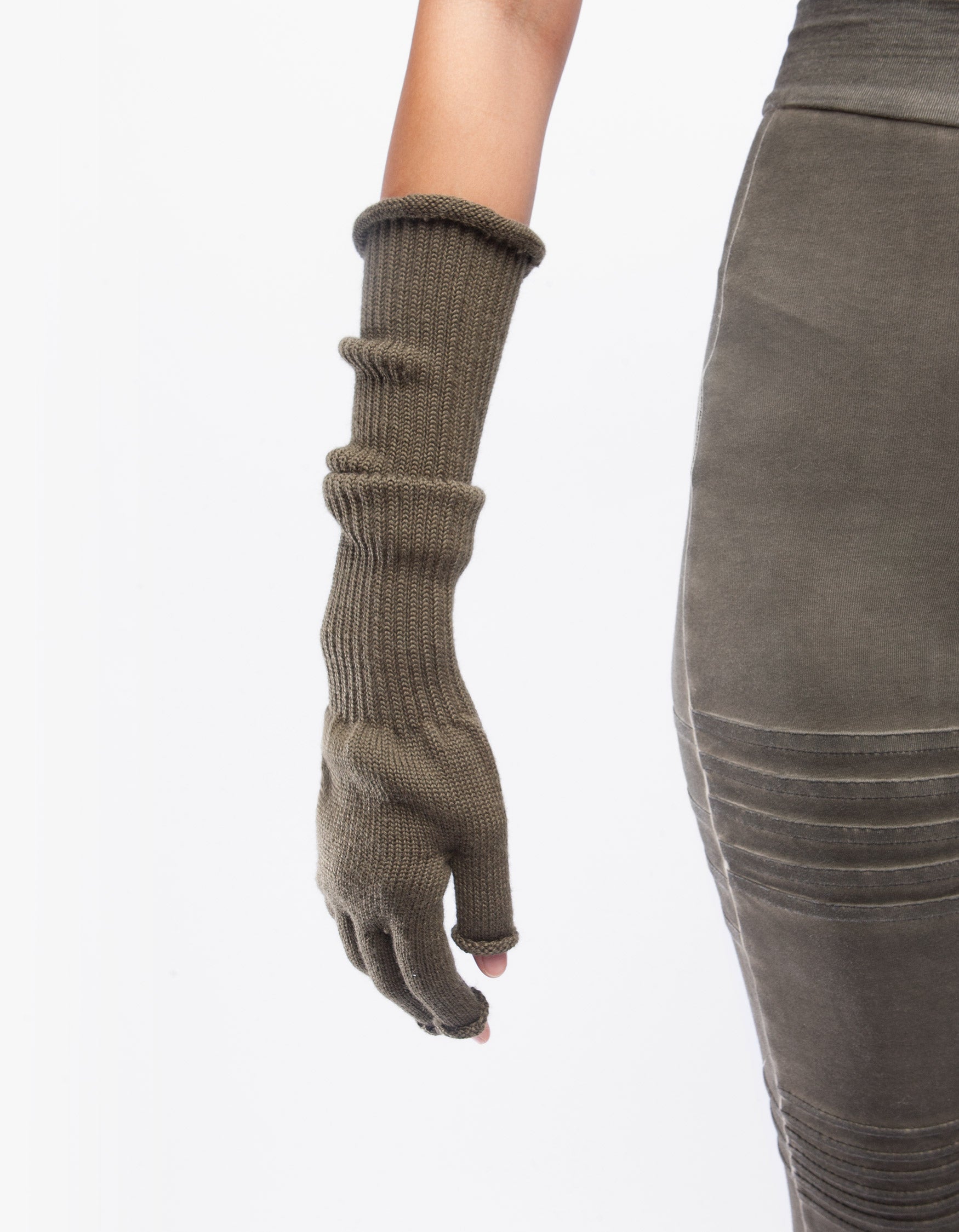 HANDSCHUHE FINGER ERDE W