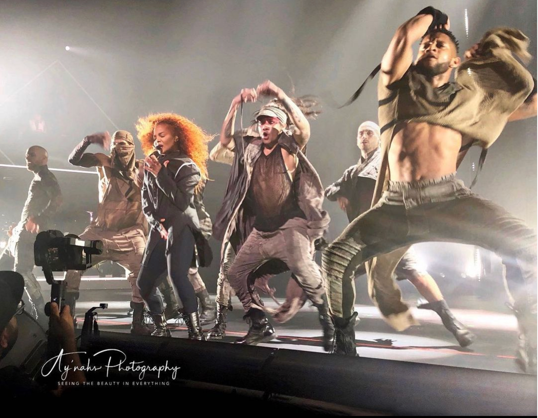 Janet Jackson’s dancers wear DEMOBAZA on Metamorphosis