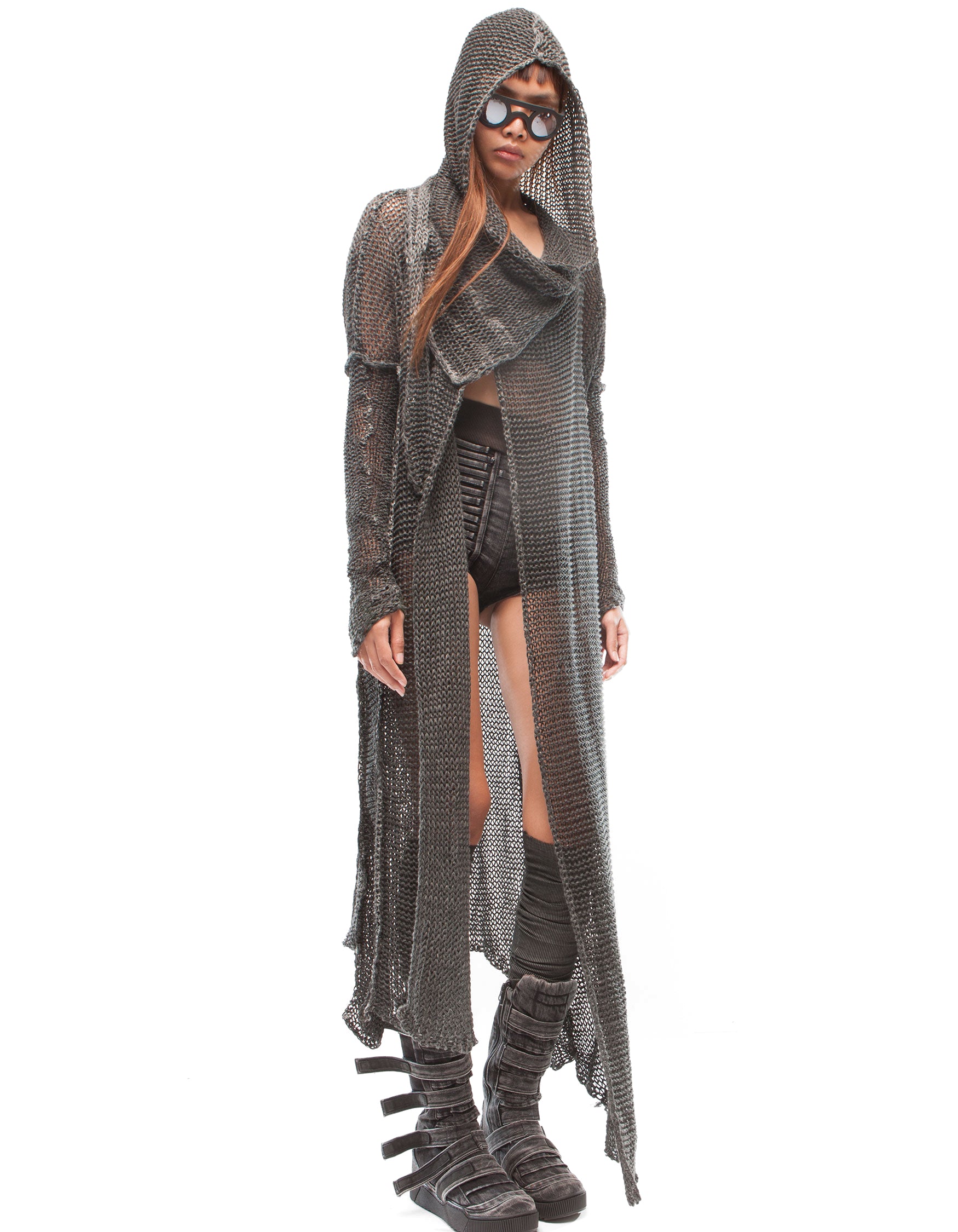 CARDIGAN ARMOUR BLACK W