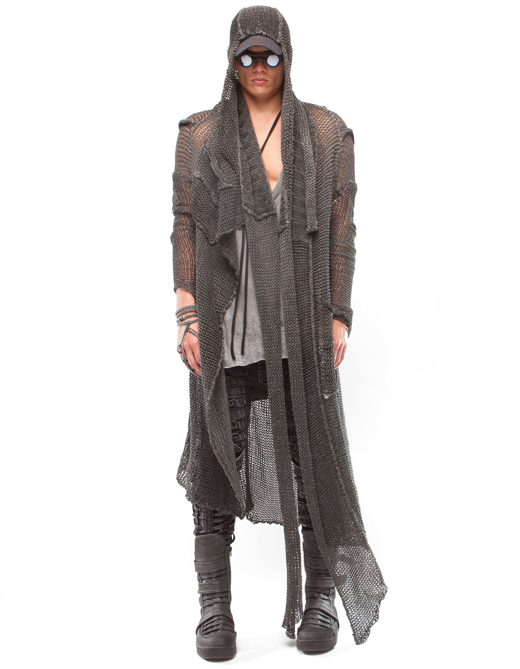 CARDIGAN ARMOUR BLACK