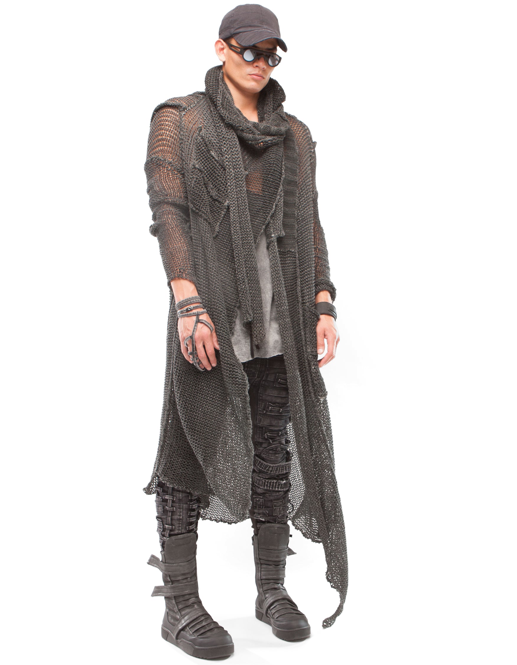 CARDIGAN ARMOUR BLACK