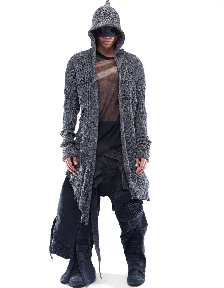 CARDIGAN MESH COMMANDER