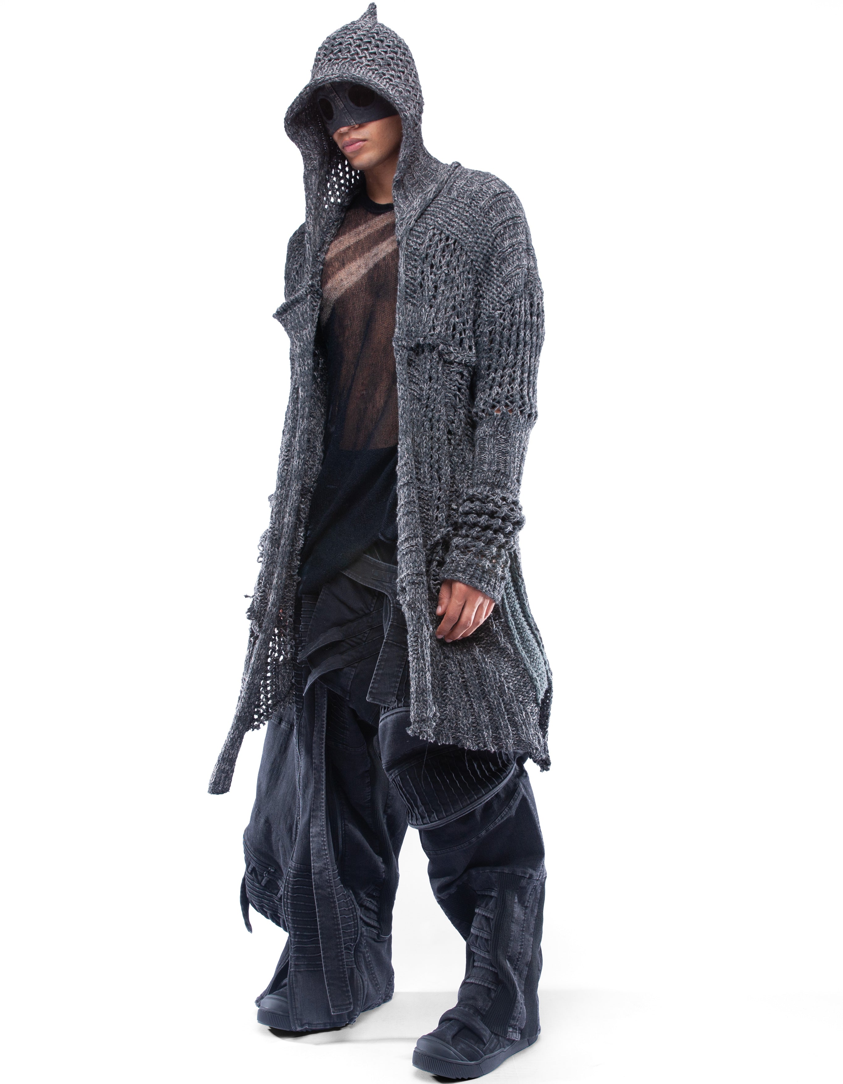 CARDIGAN MESH COMMANDER