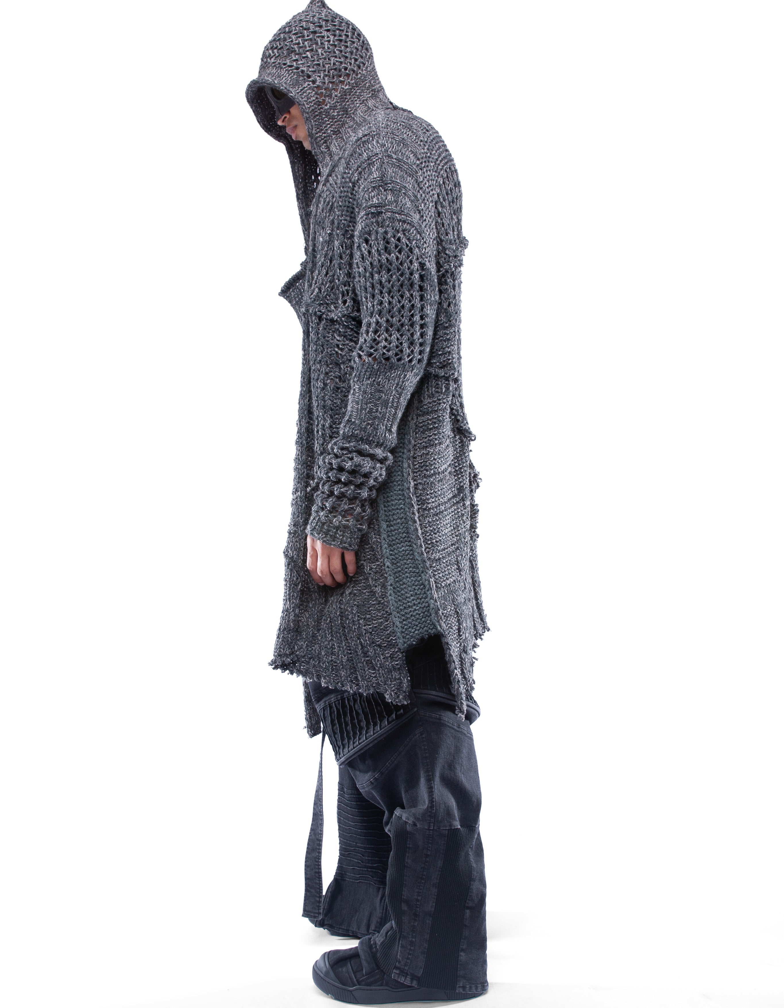 CARDIGAN MESH COMMANDER