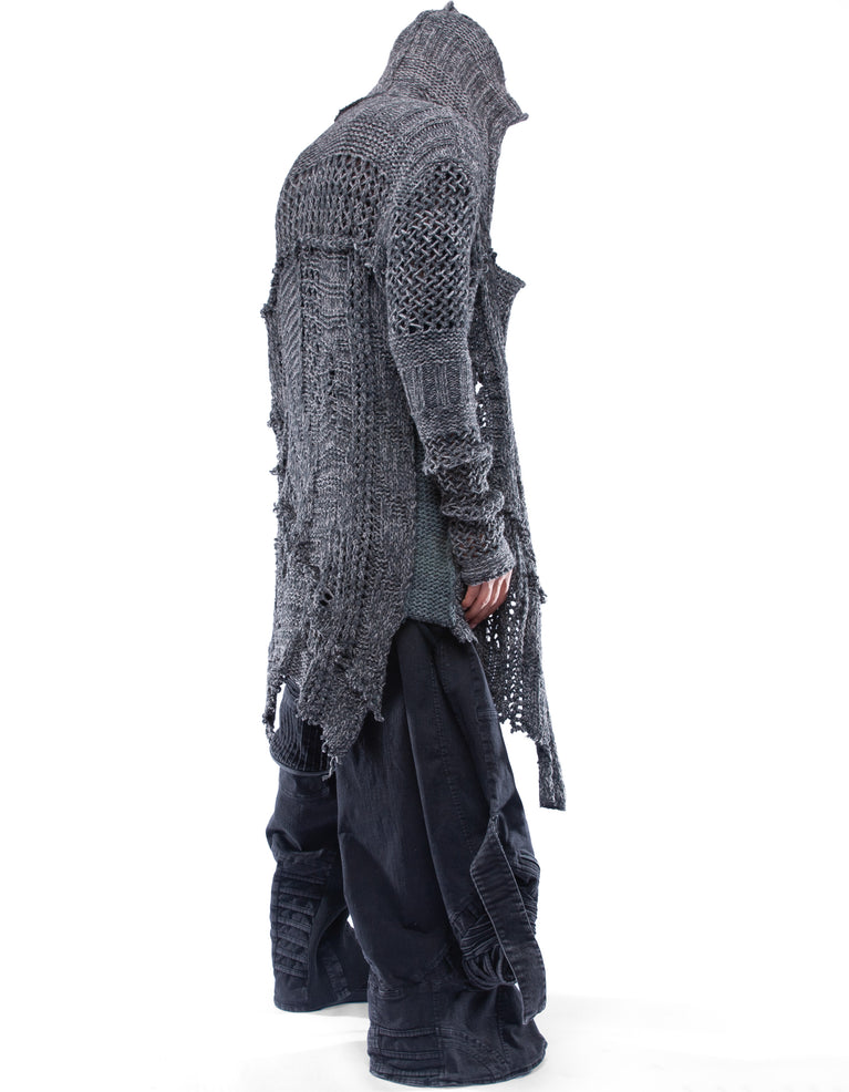 CARDIGAN MESH COMMANDER