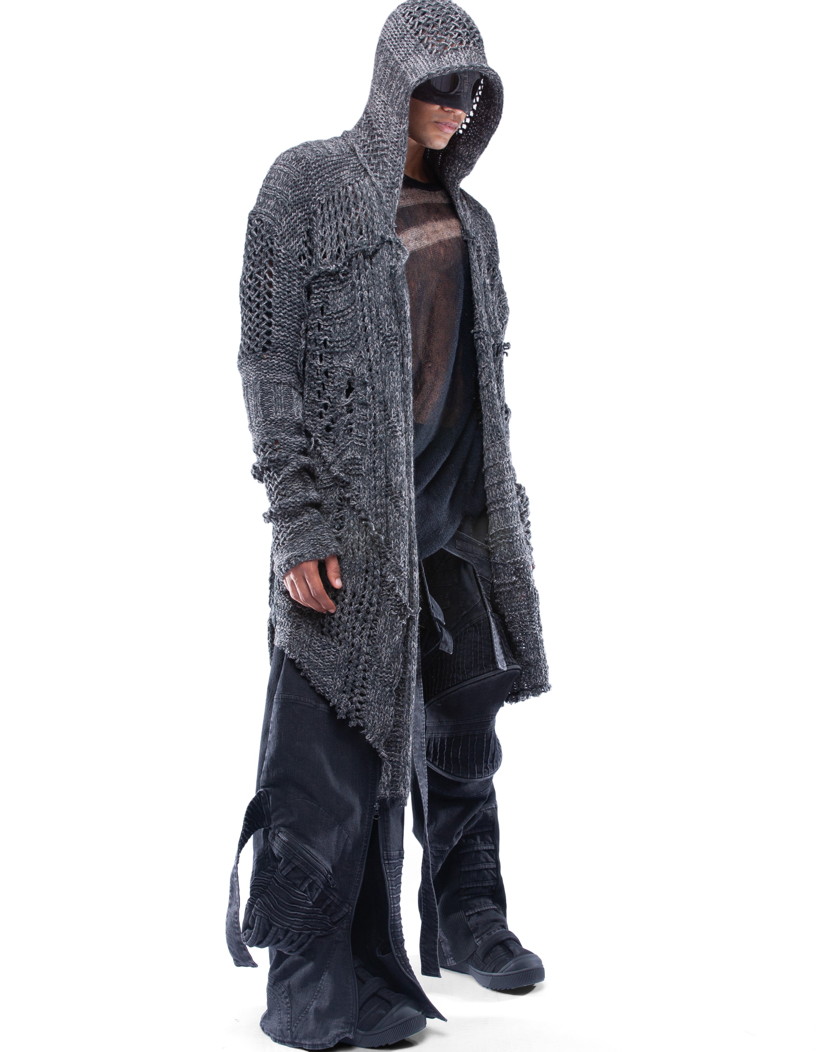 CARDIGAN MESH COMMANDER