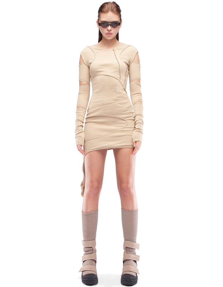 DRESS RIB LAYER SAND