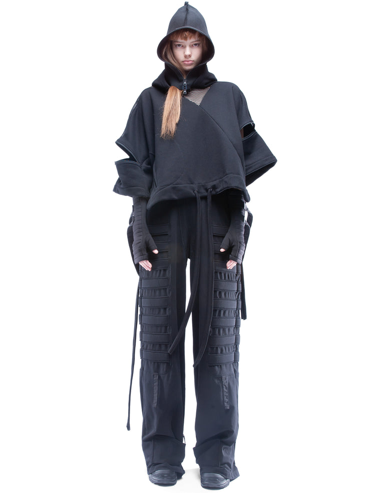 HOODY NET ACCENT