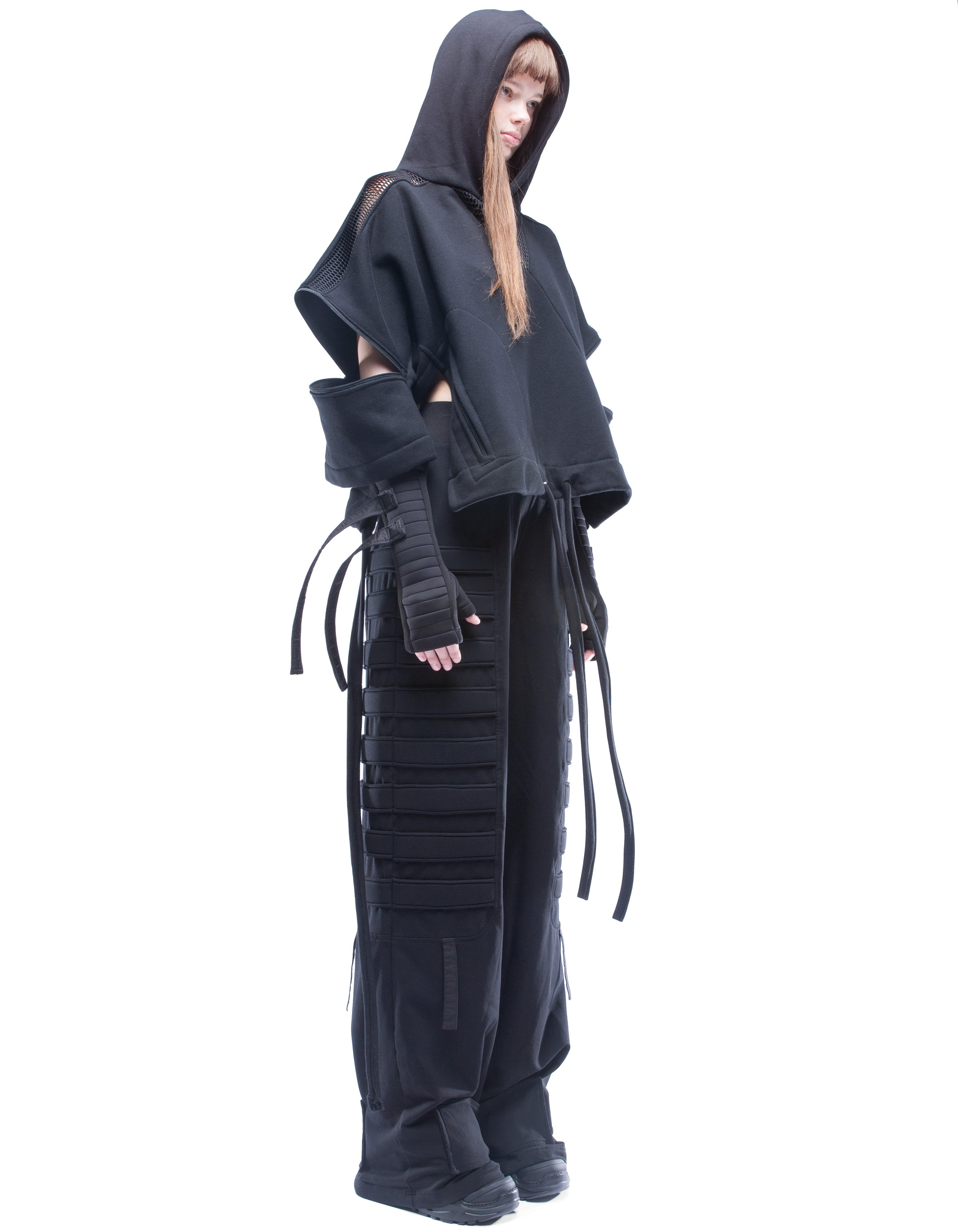 HOODY NET ACCENT
