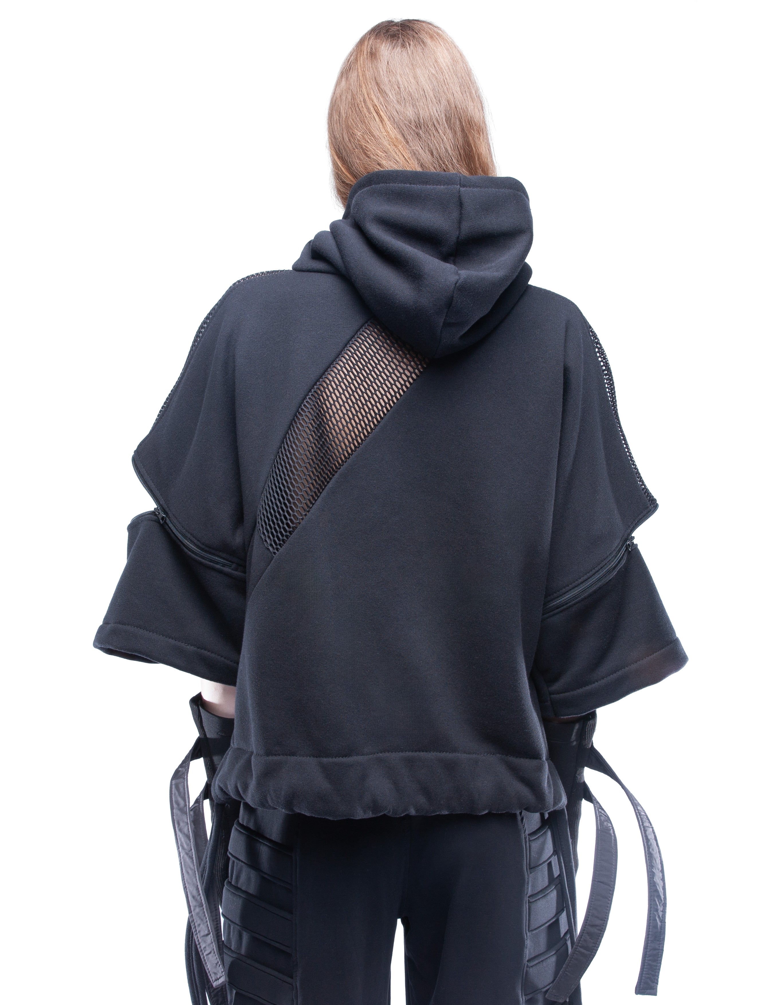 HOODY NET ACCENT
