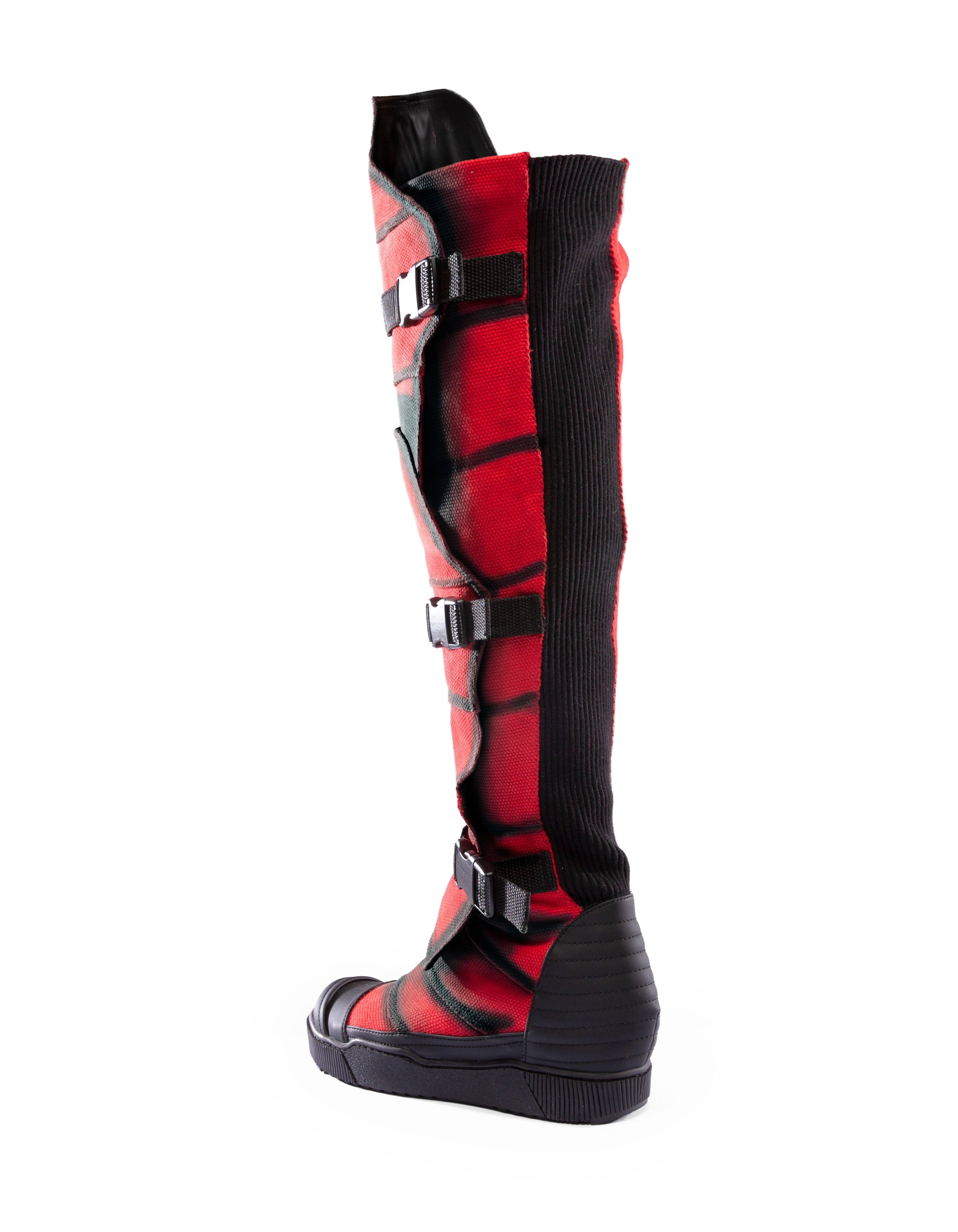 LONG BOOTS OVERWALK RED