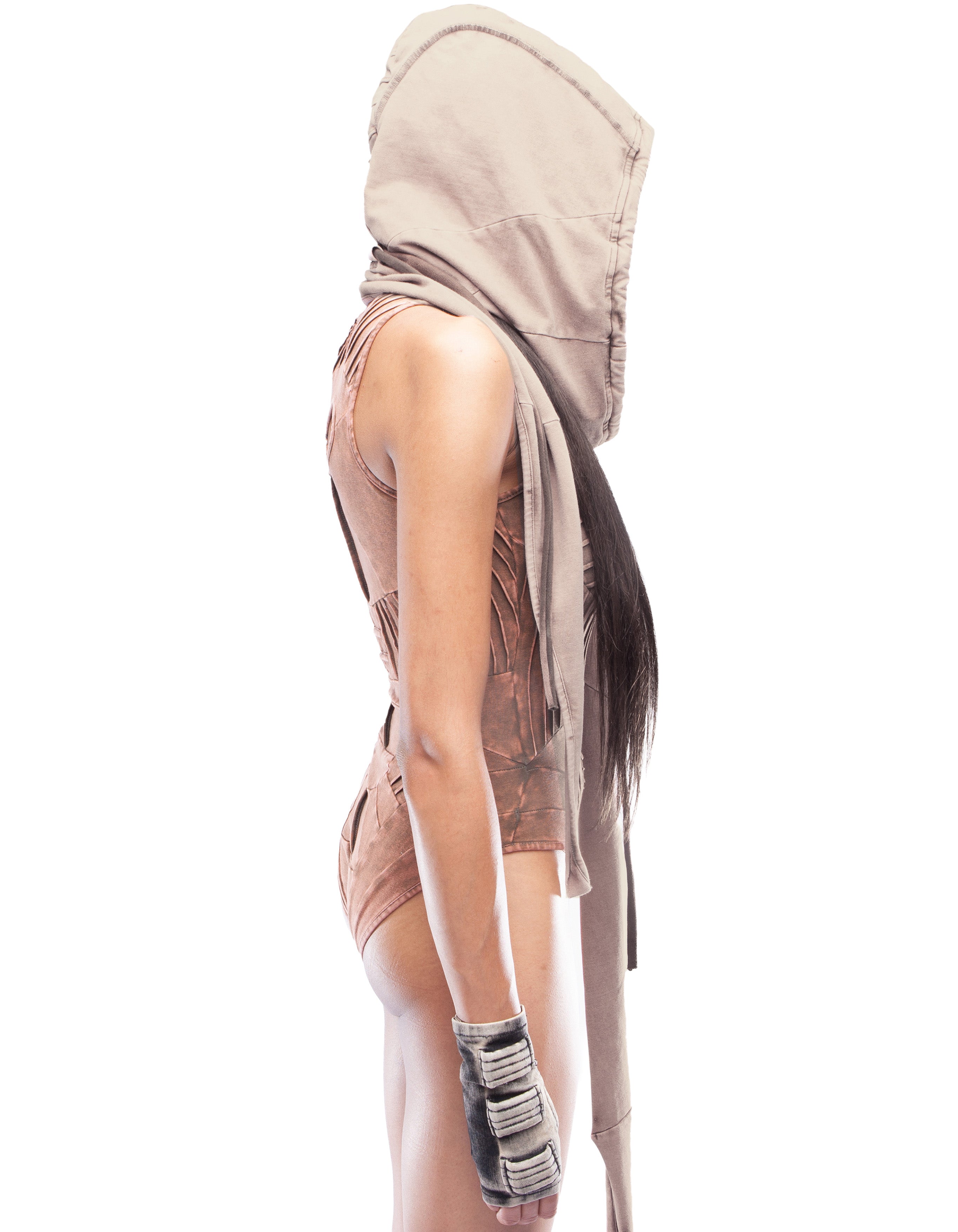 SHAWL HOOD DUNE W