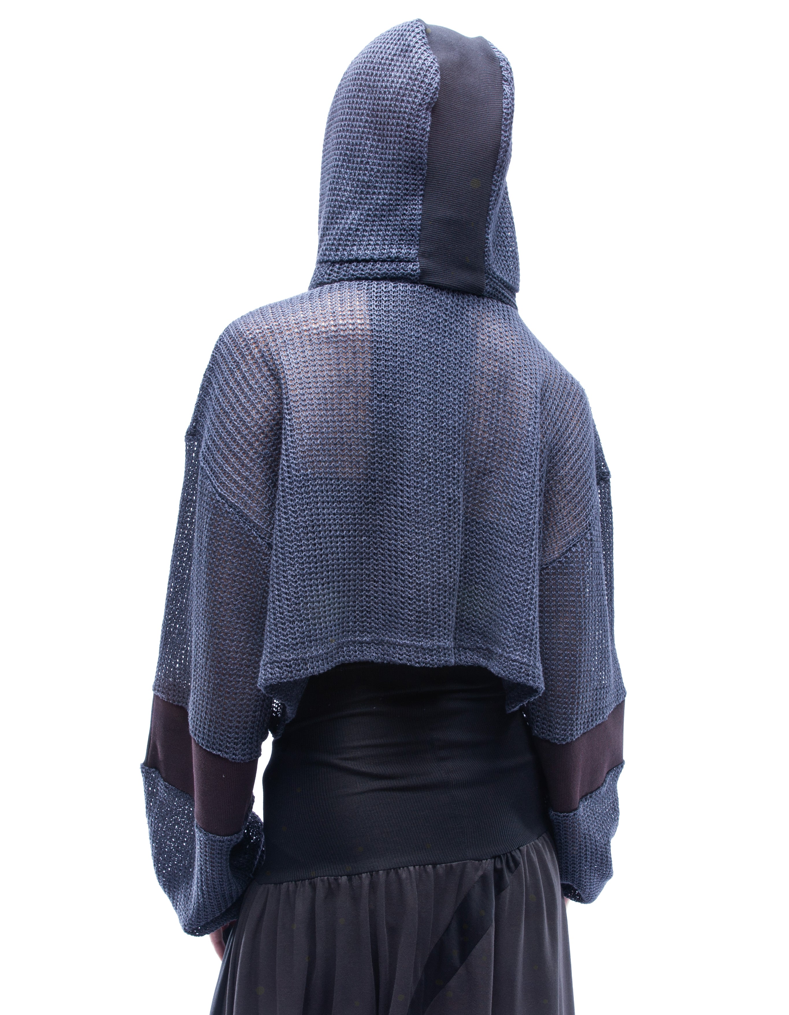SHORT HOODY WEAVE LEAP W
