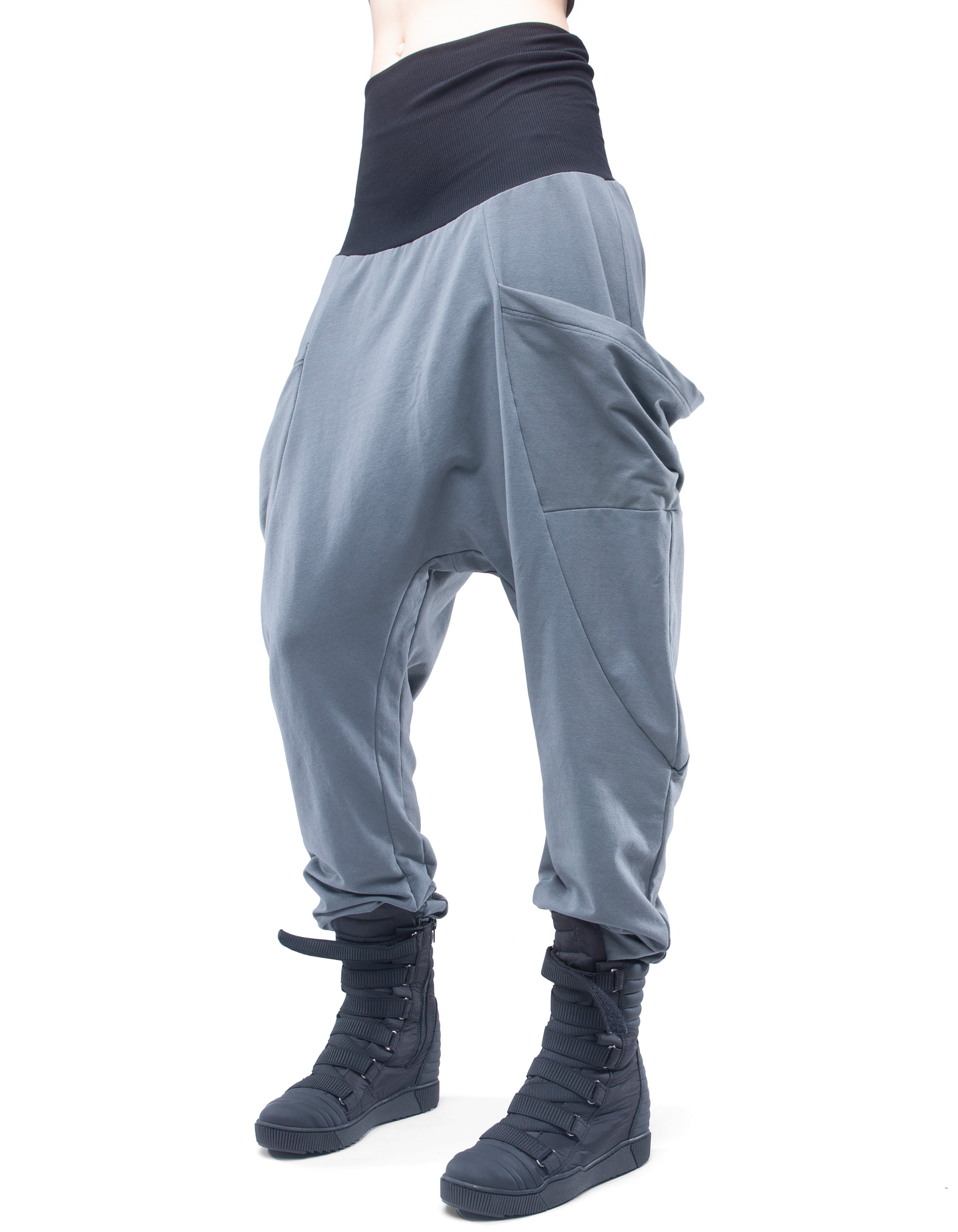 TROUSERS BAGGY GREY W