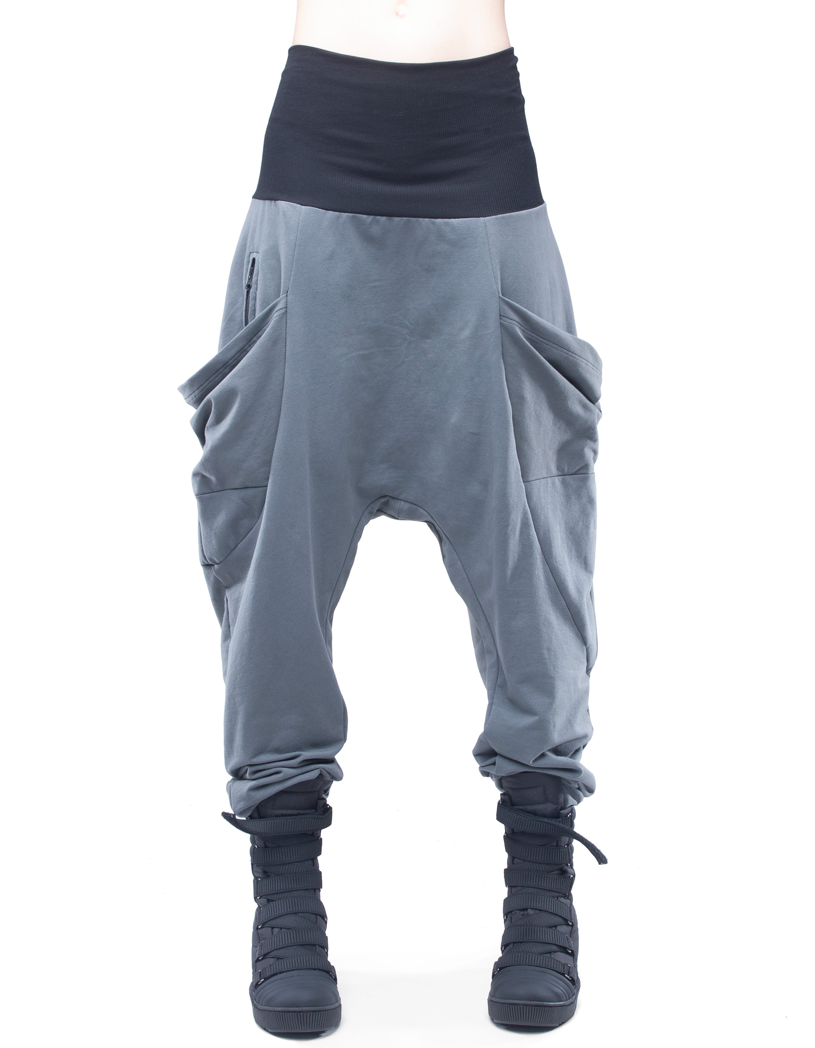 TROUSERS BAGGY GREY W