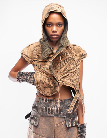 Rebel Spirit Studded Denim Vest