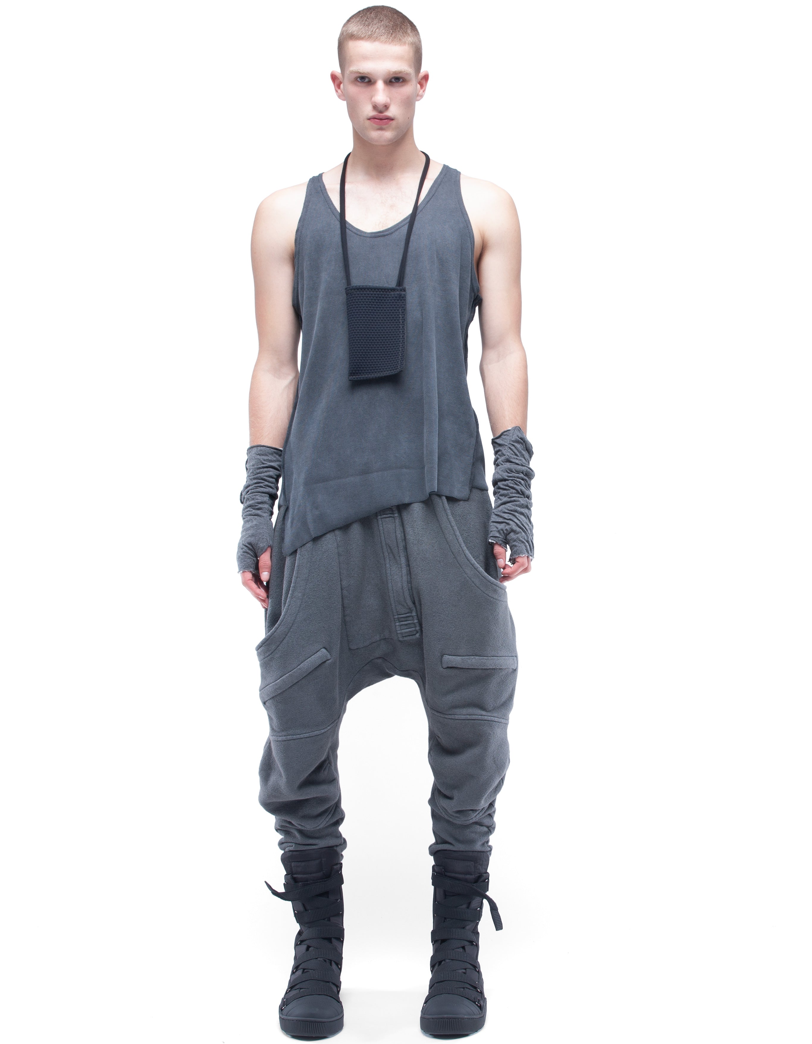 VEST RIB GREY