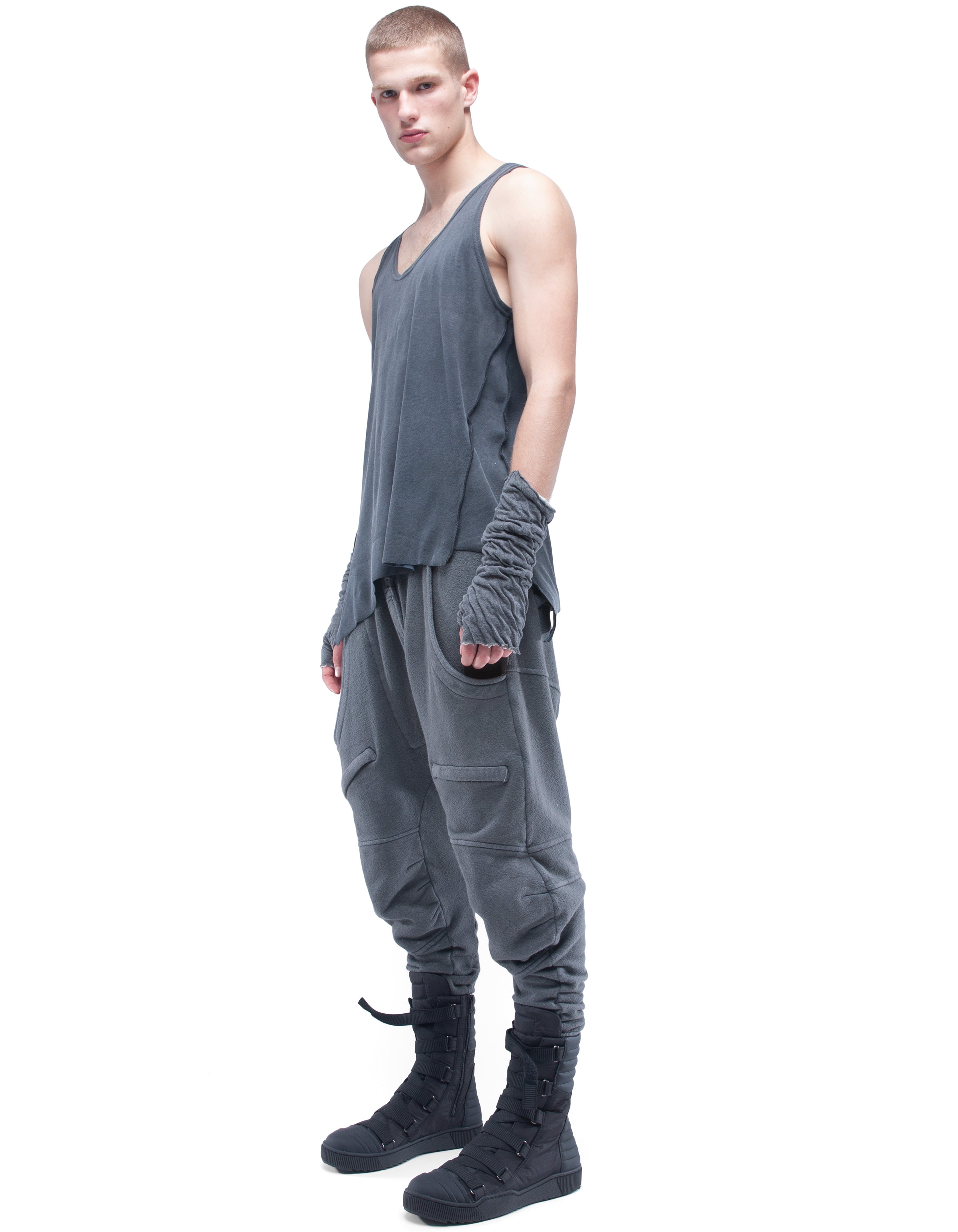 VEST RIB GREY