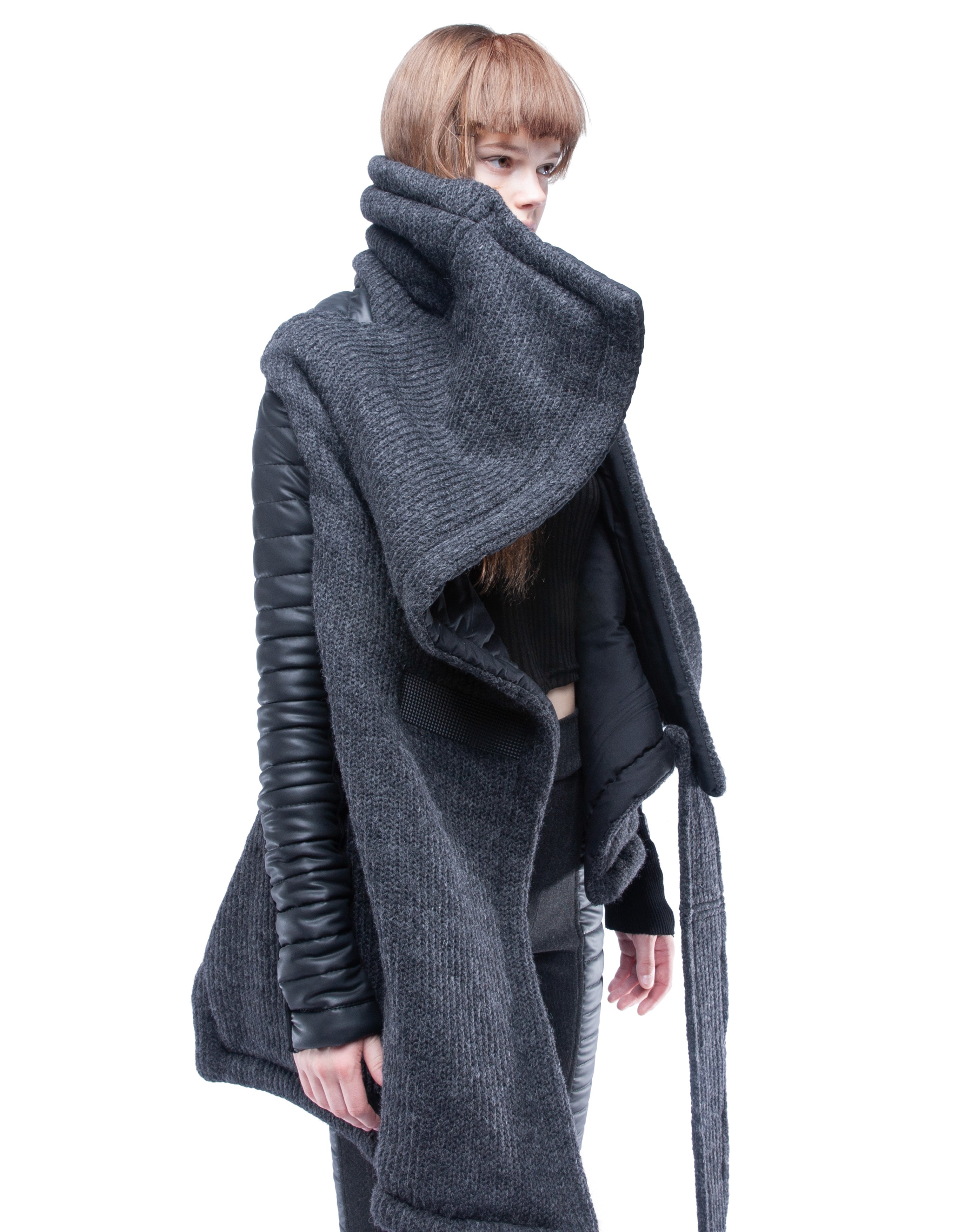 WRAP COAT DIGITAL HERMIT