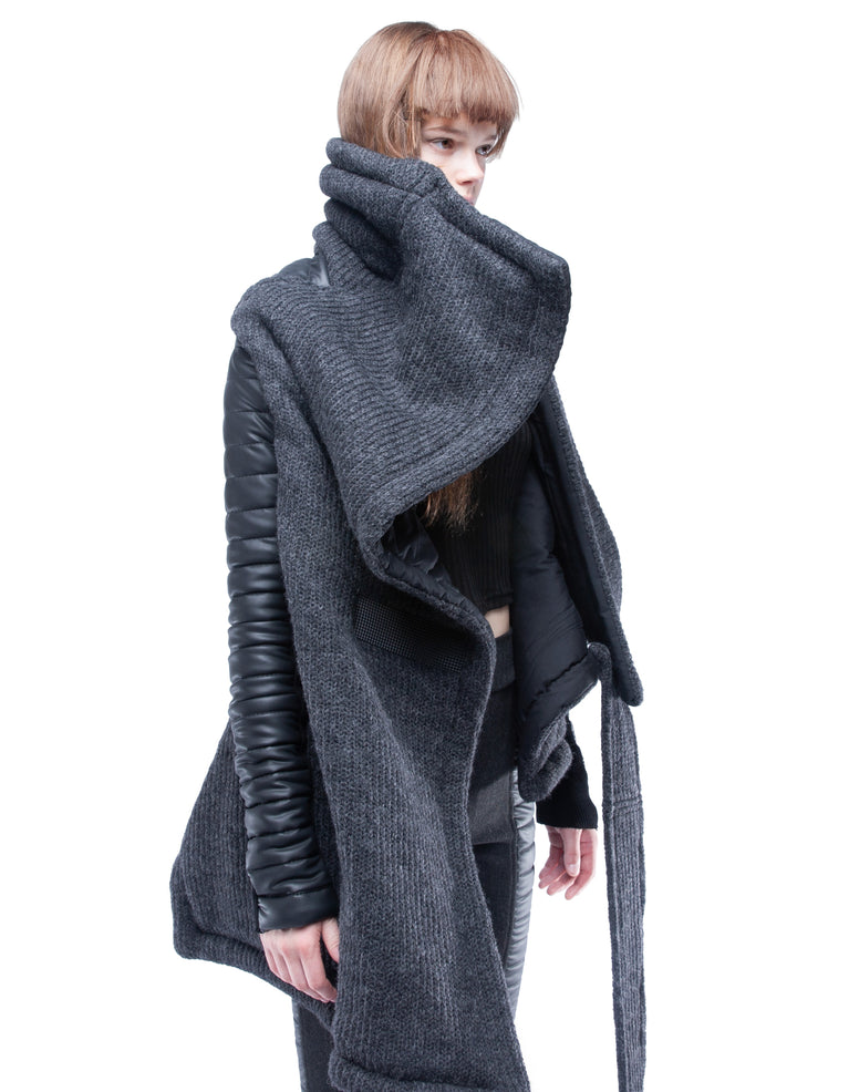 WRAP COAT DIGITAL HERMIT