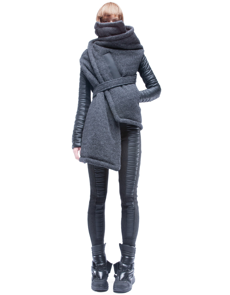 WRAP COAT DIGITAL HERMIT