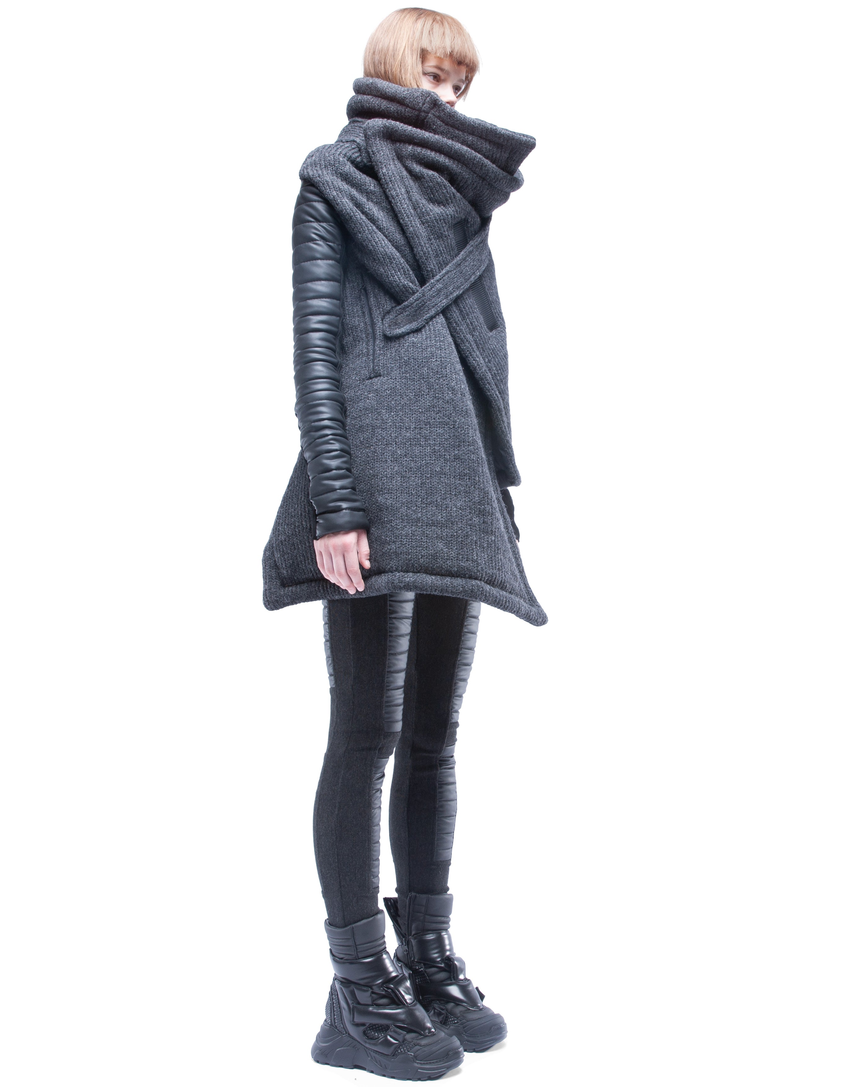 WRAP COAT DIGITAL HERMIT